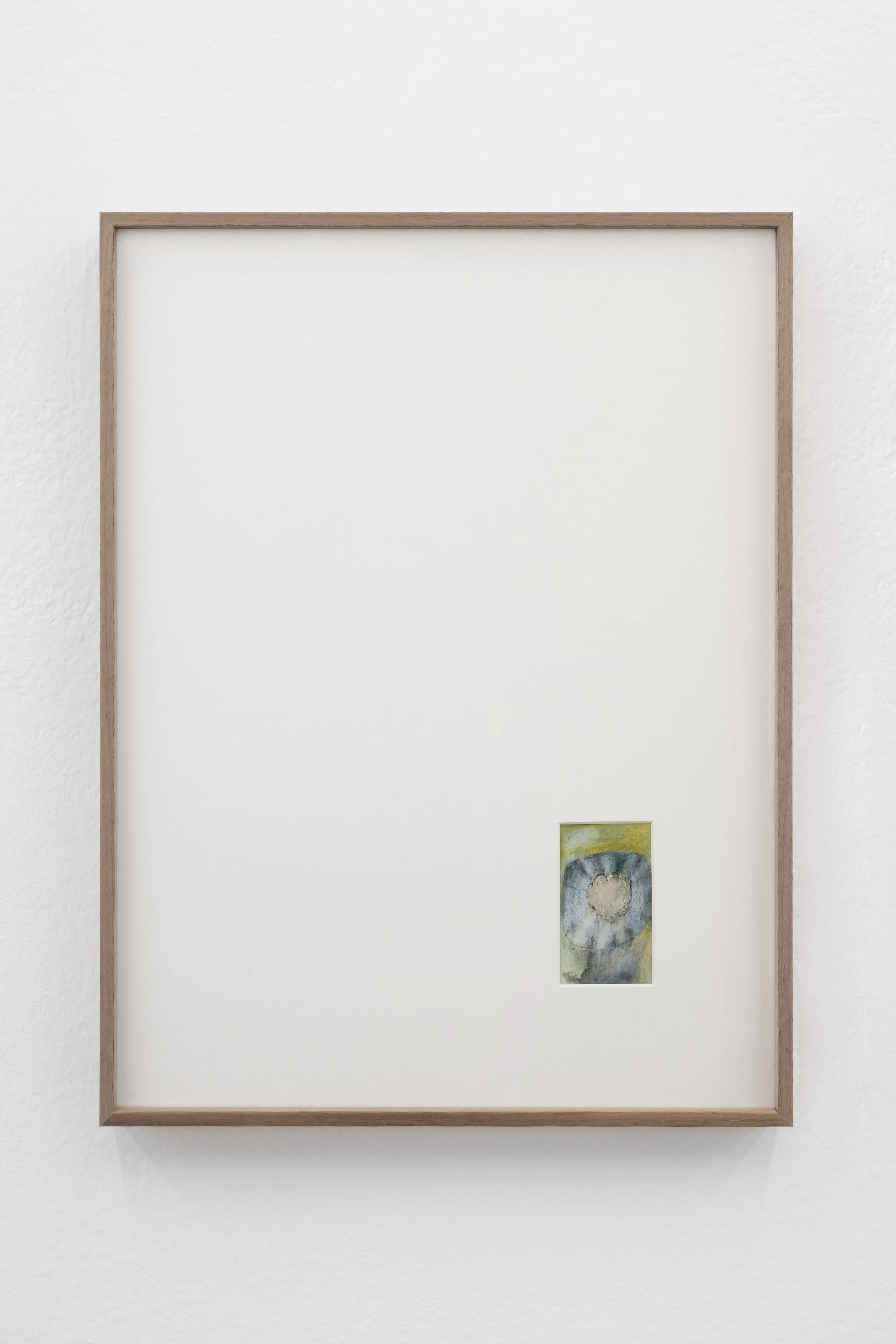 Helcio Barros | Sin título [Untitled], 2016 | Watercolour pencil and liquid correction fluid on paper | 7,2 x 4,6 cm
