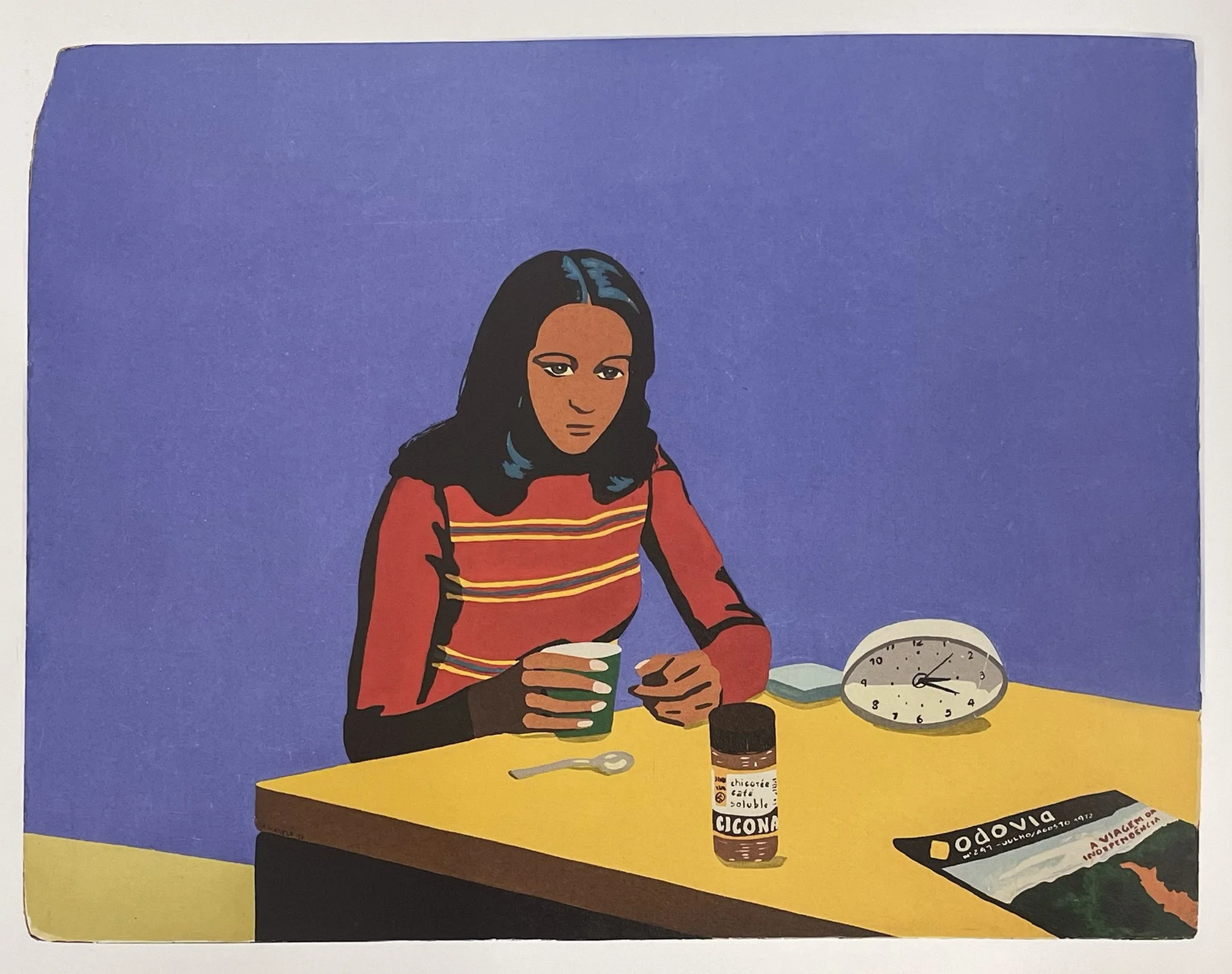 Cybèle Varela | The Breakfast, 19673 | Industrial paint on wood | 91,4 x 120,5 cm