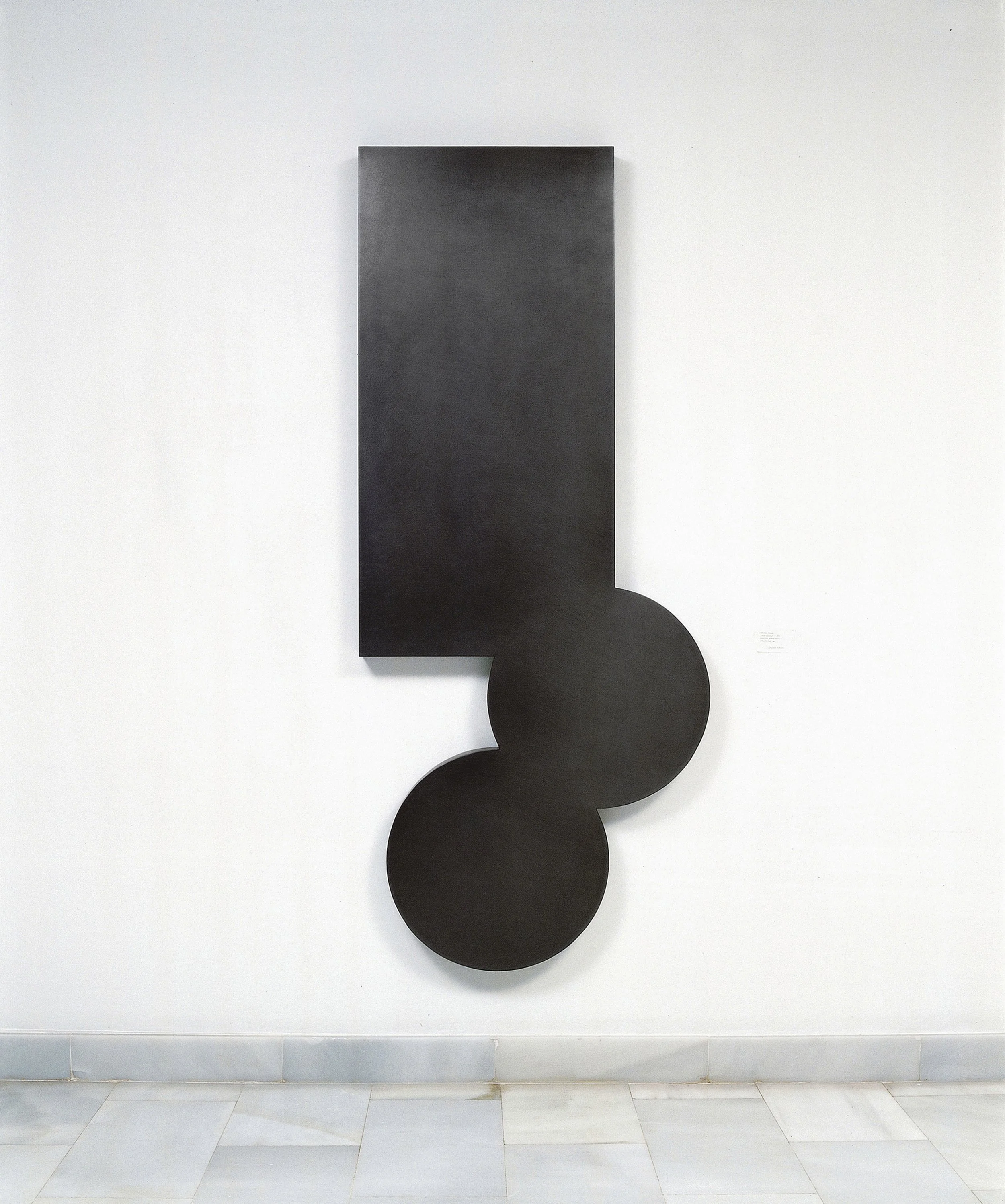 Amparo Tormo | Untitled, 2003 | graphite | 191 x 82.5 x 8 cm