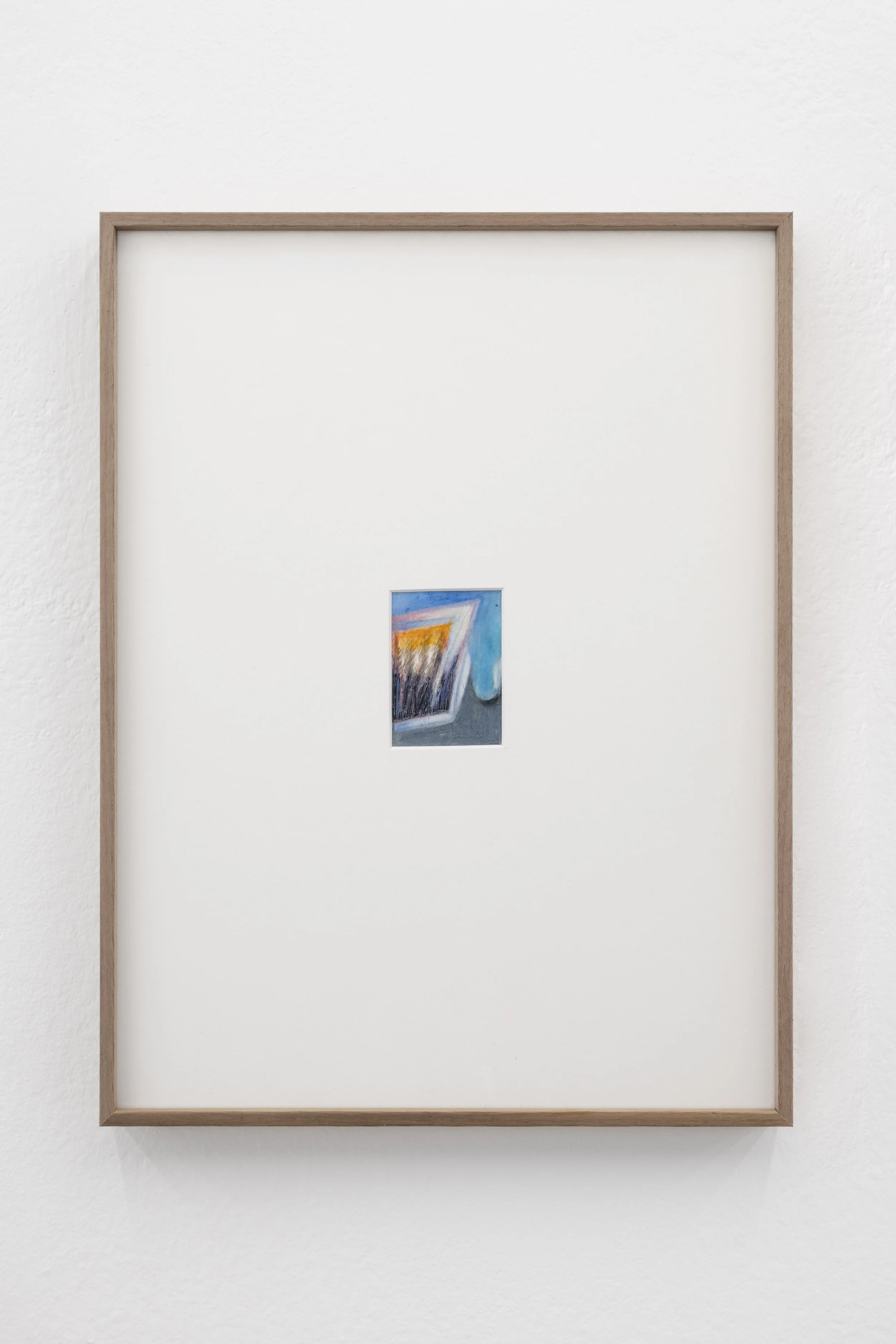 Helcio Barros | Sin título [Untitled], 2020 | Watercolour pencil and liquid correction fluid on paper | 7,5 x 5,2 cm