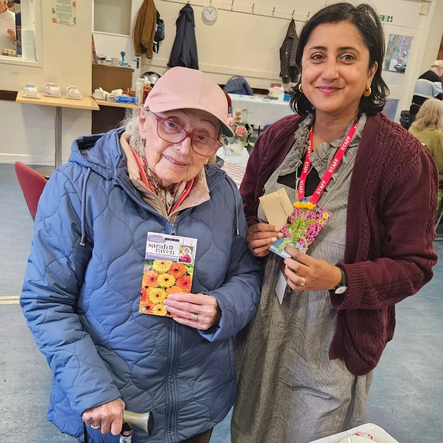 Meeting Jean who has donated our first set of seeds, Thank you!