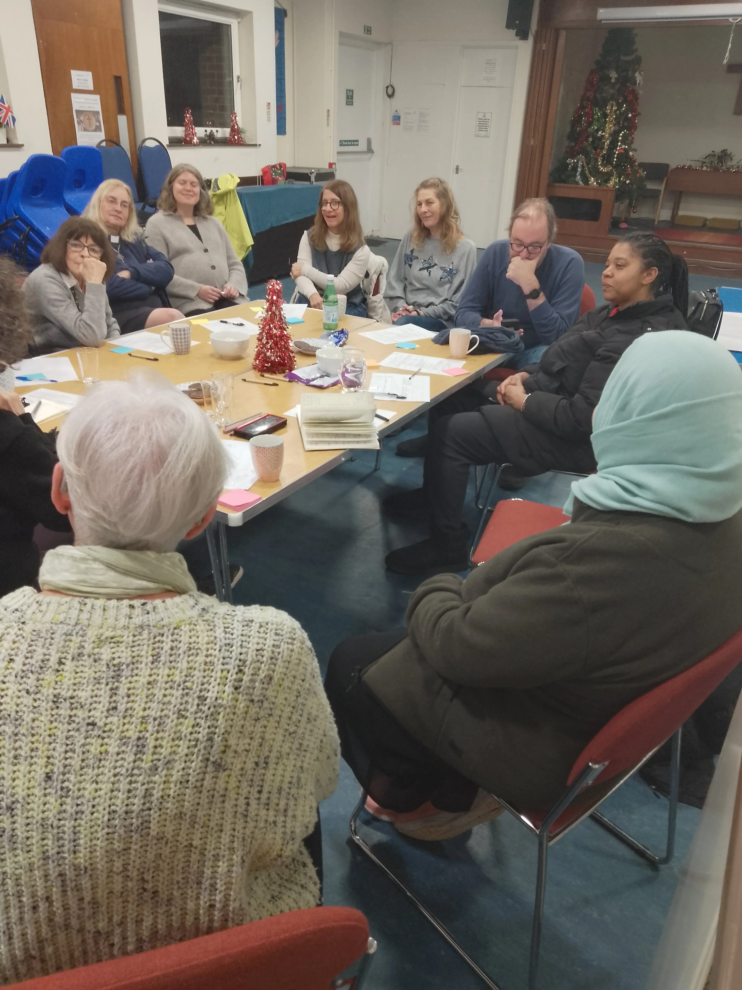 listening to each others ideas and considerations for the space