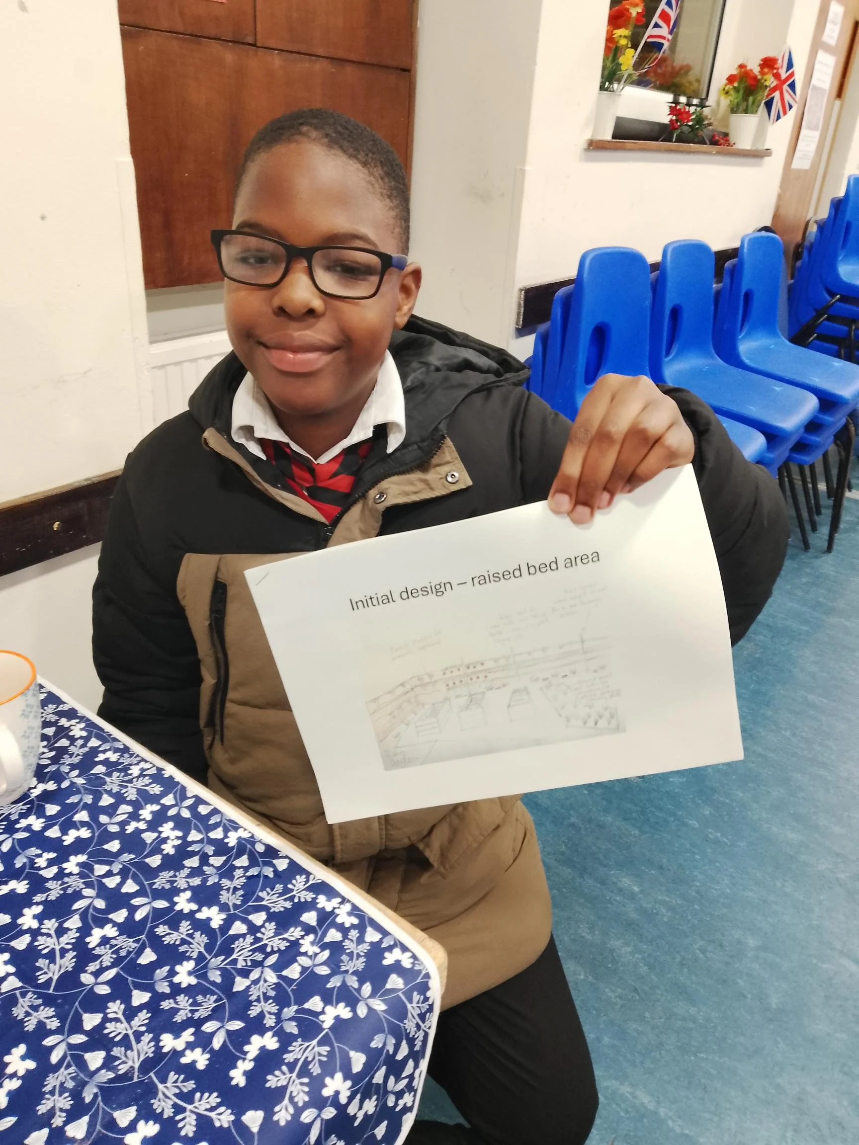 Thanks to CJ for looking at our plans and sharing some garden name ideas with us