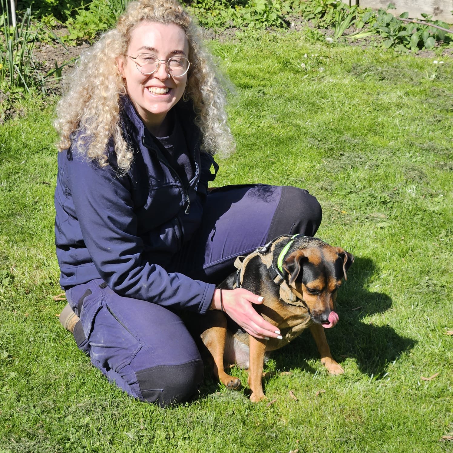 This is Ciara from Roehampton club with Heka the emotional support dog for one of our panel members. 
