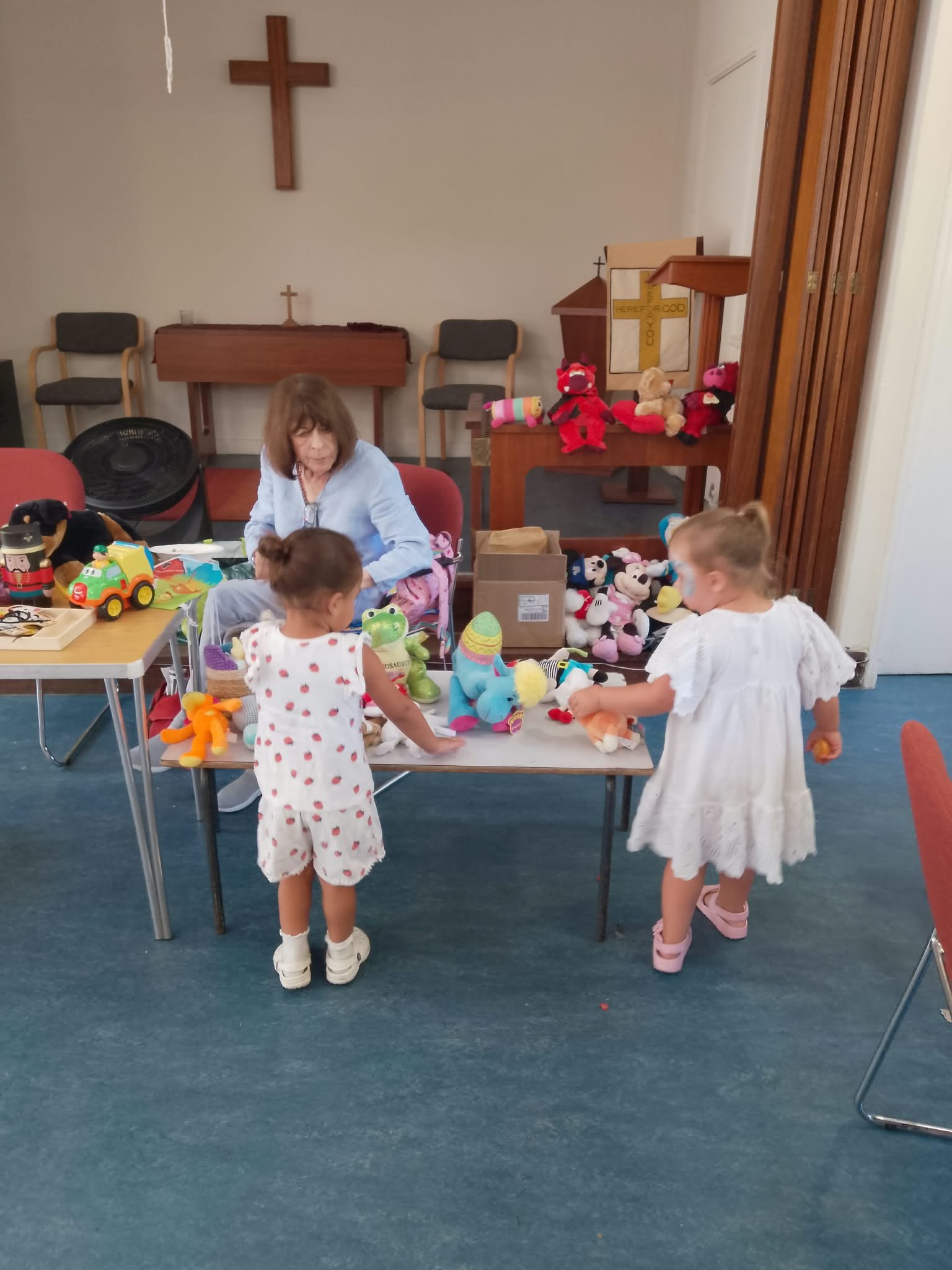 We did a toy swap for local families- sustainability is key!