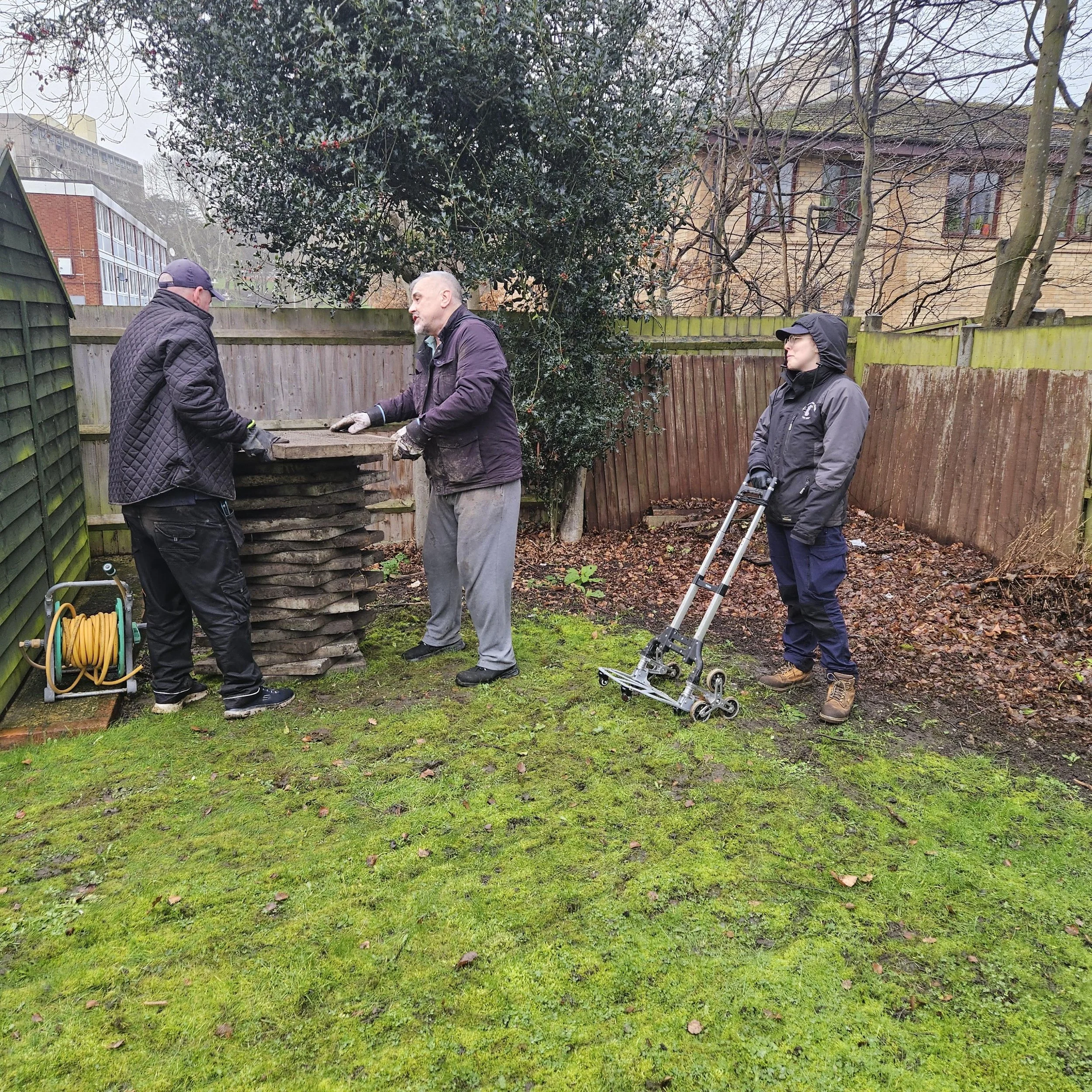 Slab donations from our panel member's mums garden!