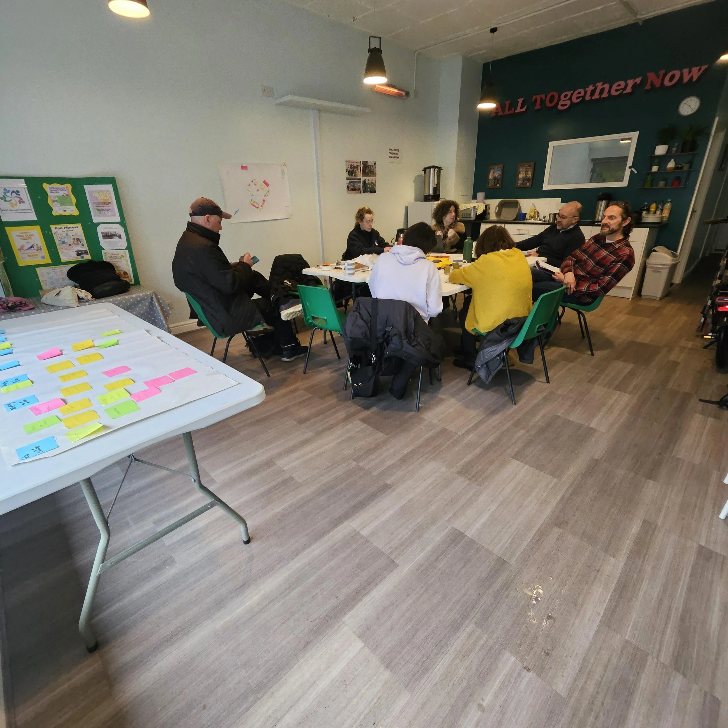 We are discussing names for the garden and project milestones we need to plan for.