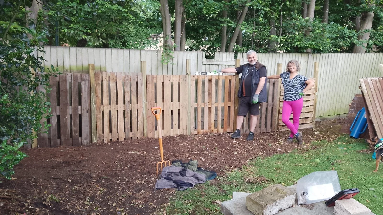 We now have a 5 bay compost area!