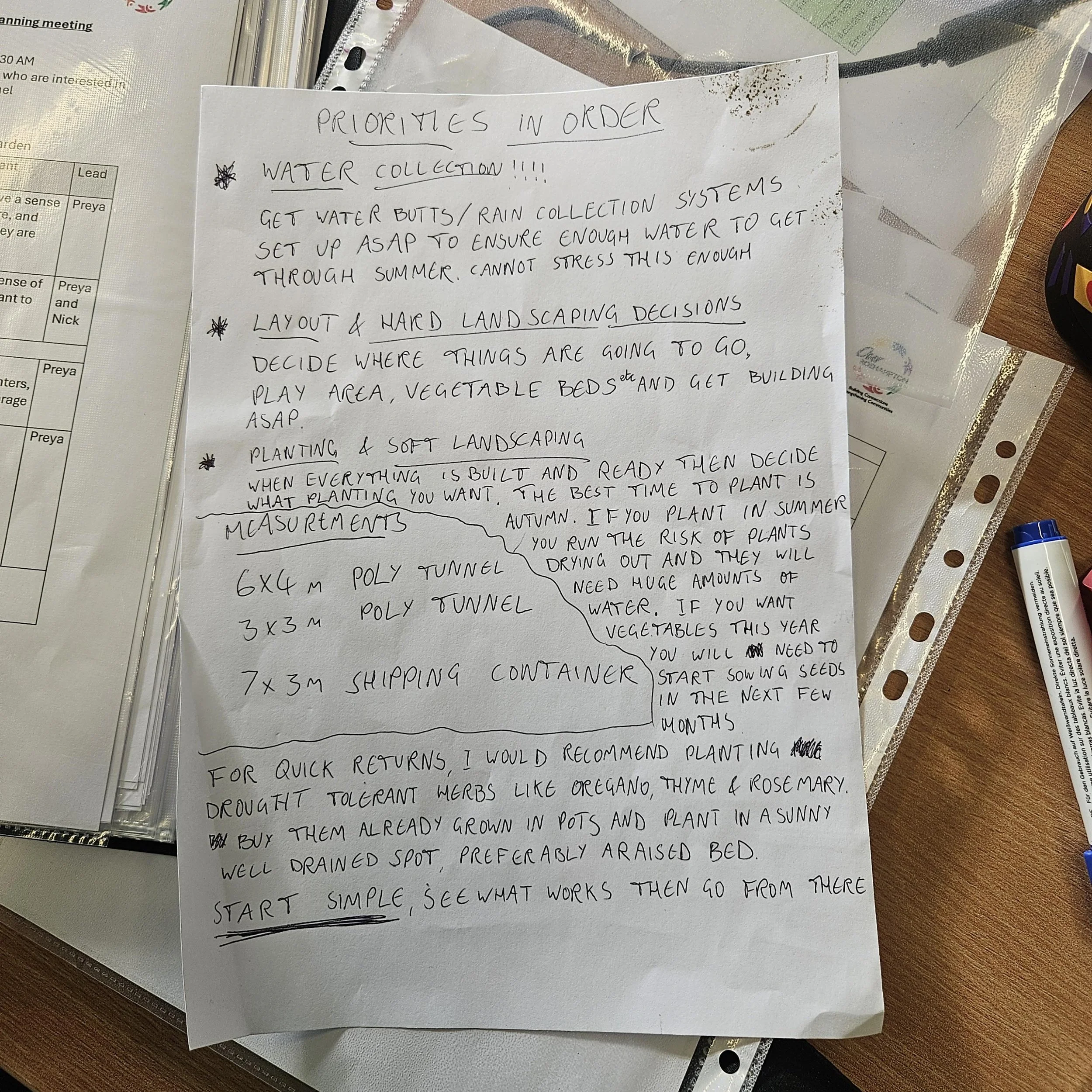 We have some great help from the Roehampton Club who are sharing their expert gardeners Ciara, Steve and Toby.  Here are some notes from the gardening team!