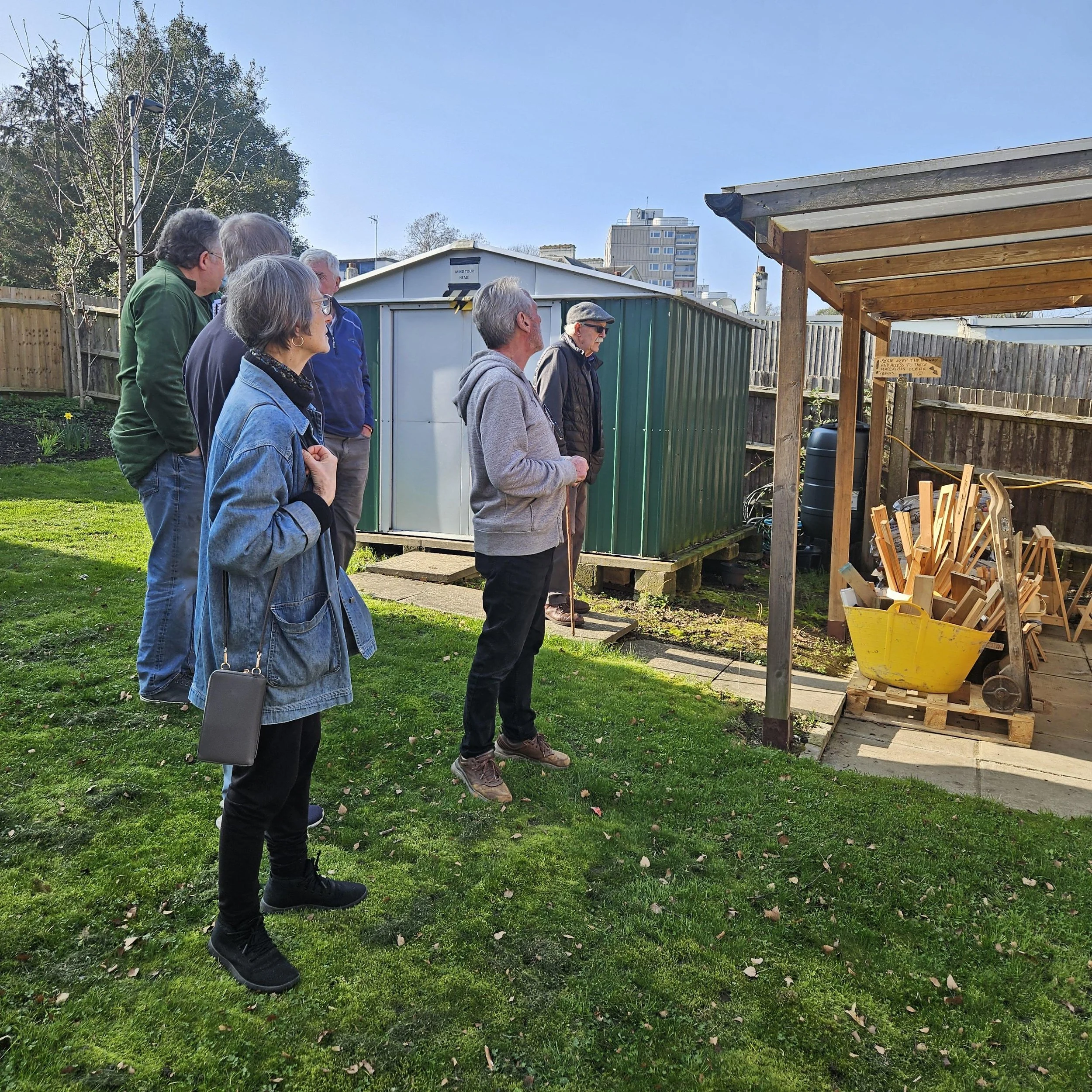 Meeting with the community shed