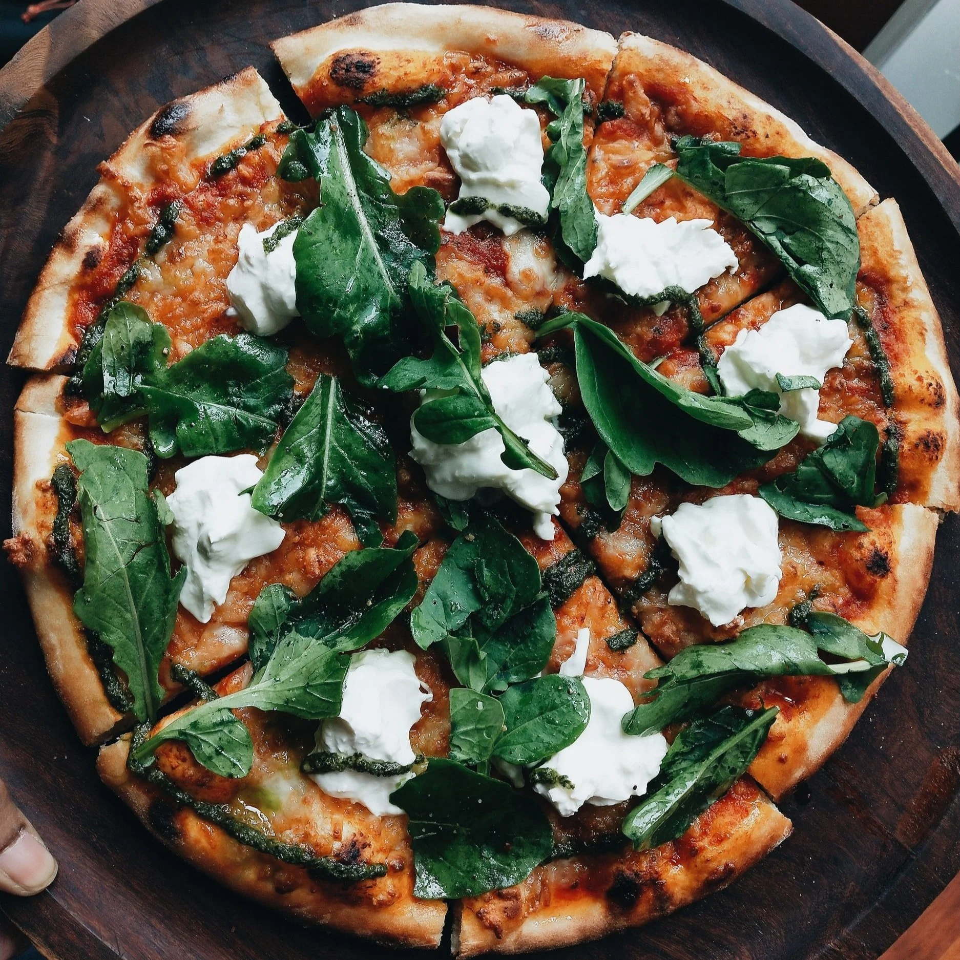 Wood-fired pizza