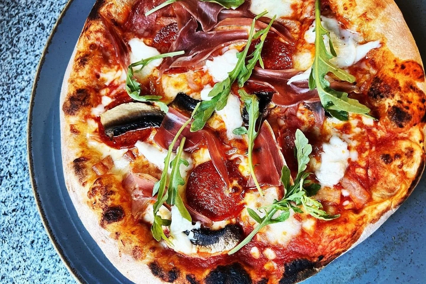 Wood-fired pizza