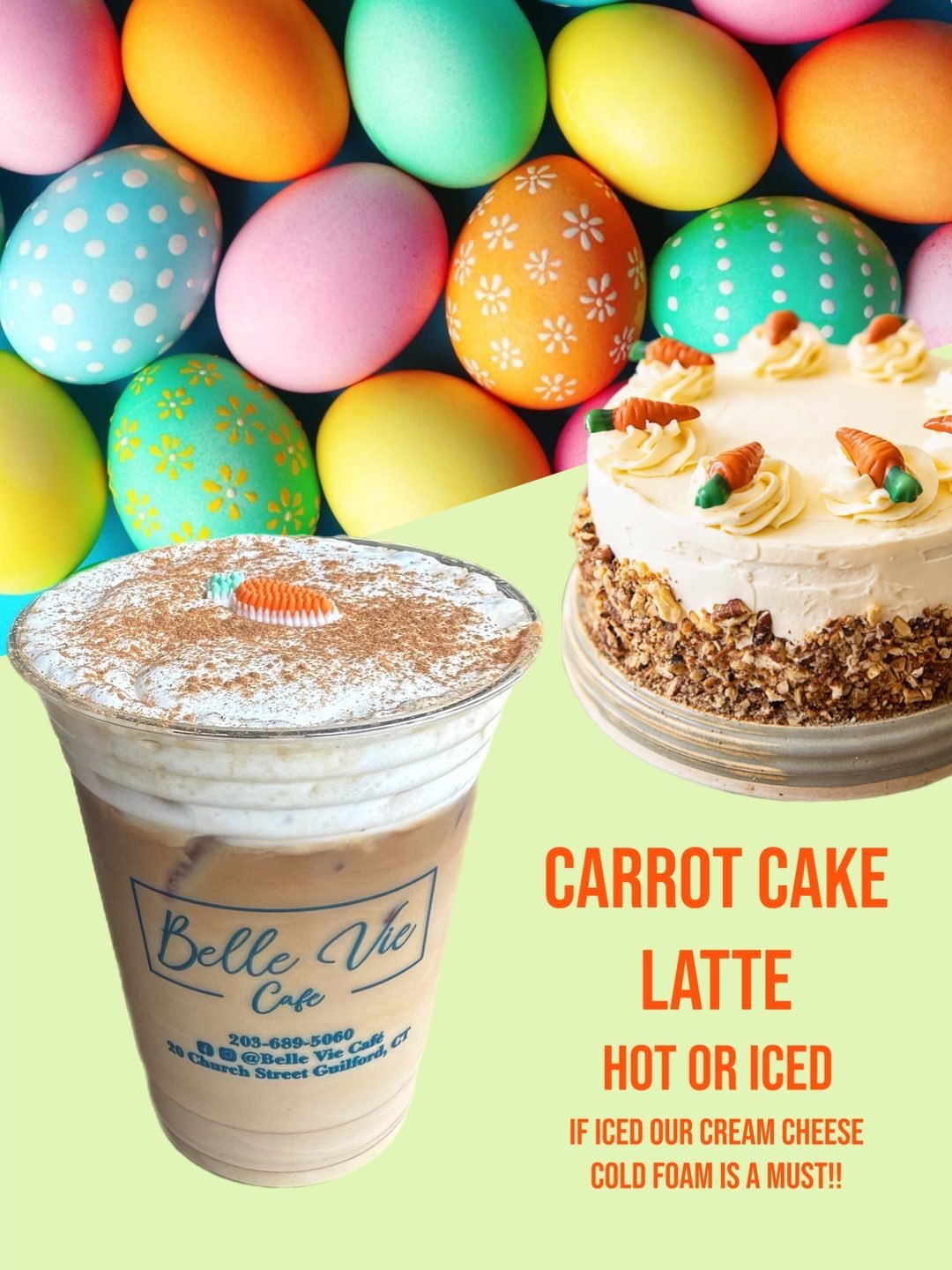 Spring is in full bloom&mdash;sip into the season with every cup 🌸☕ Fresh flavors, brighter days, and coffee that tastes delicious!! 

Make sure to stop in to give them a try!! 😉
#guilfordgreen #belleviecafe #specials #spring