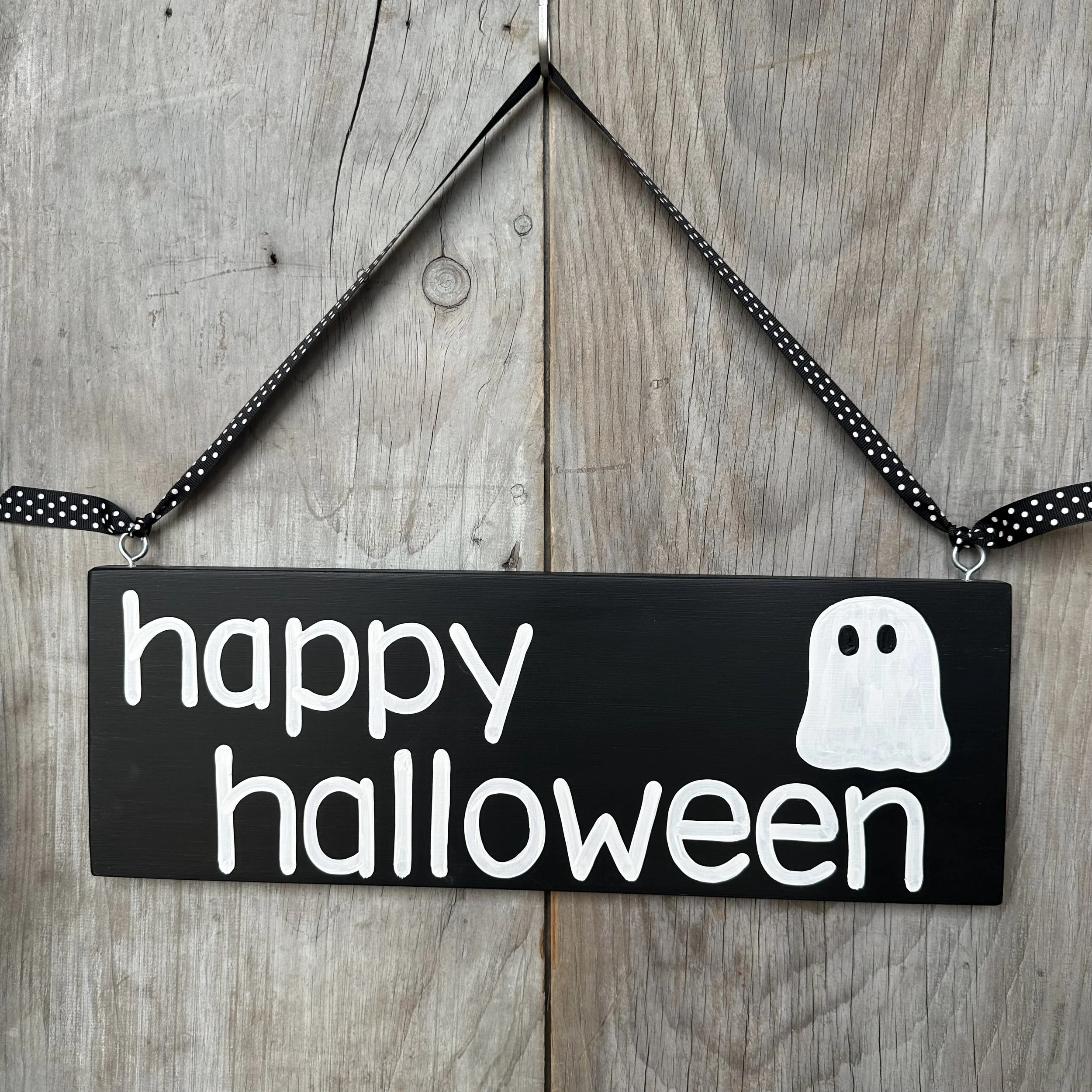 Happy Halloween Wood Sign