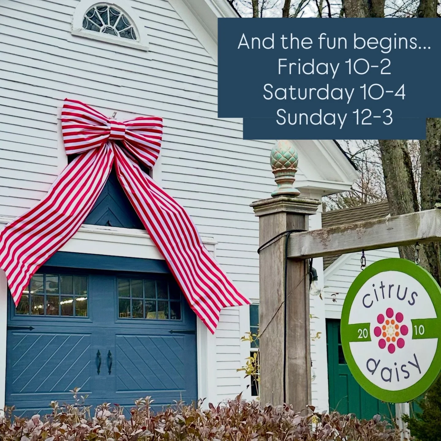 Let the fun begin! We are here this weekend continuing to transform the barn. And honestly, I am just getting started creating new designs cause I still get the most inspired in season. Have a great weekend! #southshorema #holidayshopping #merry