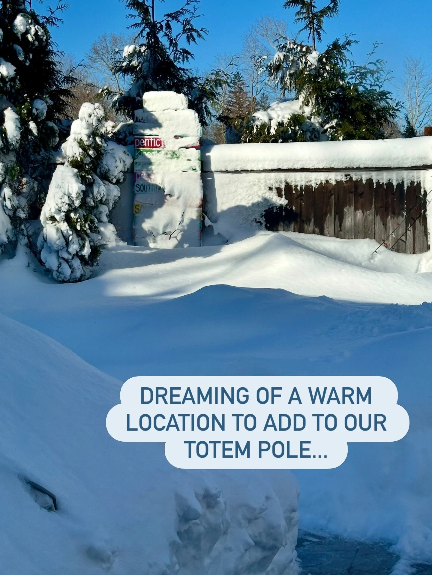 Speechless...i can't wait to see Annie's reaction to this much snow. We can tell her about it, but with this much, I think she needs to feel it (and maybe get stuck in it.) I can't wait to hear her tears of laughter when she realizes the amount.

Nev