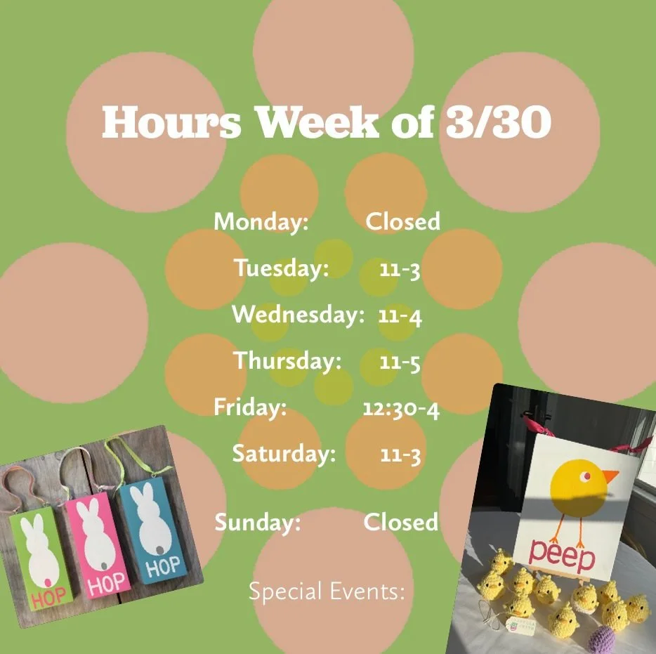 Hours for the week! #southshorema #easter #spring