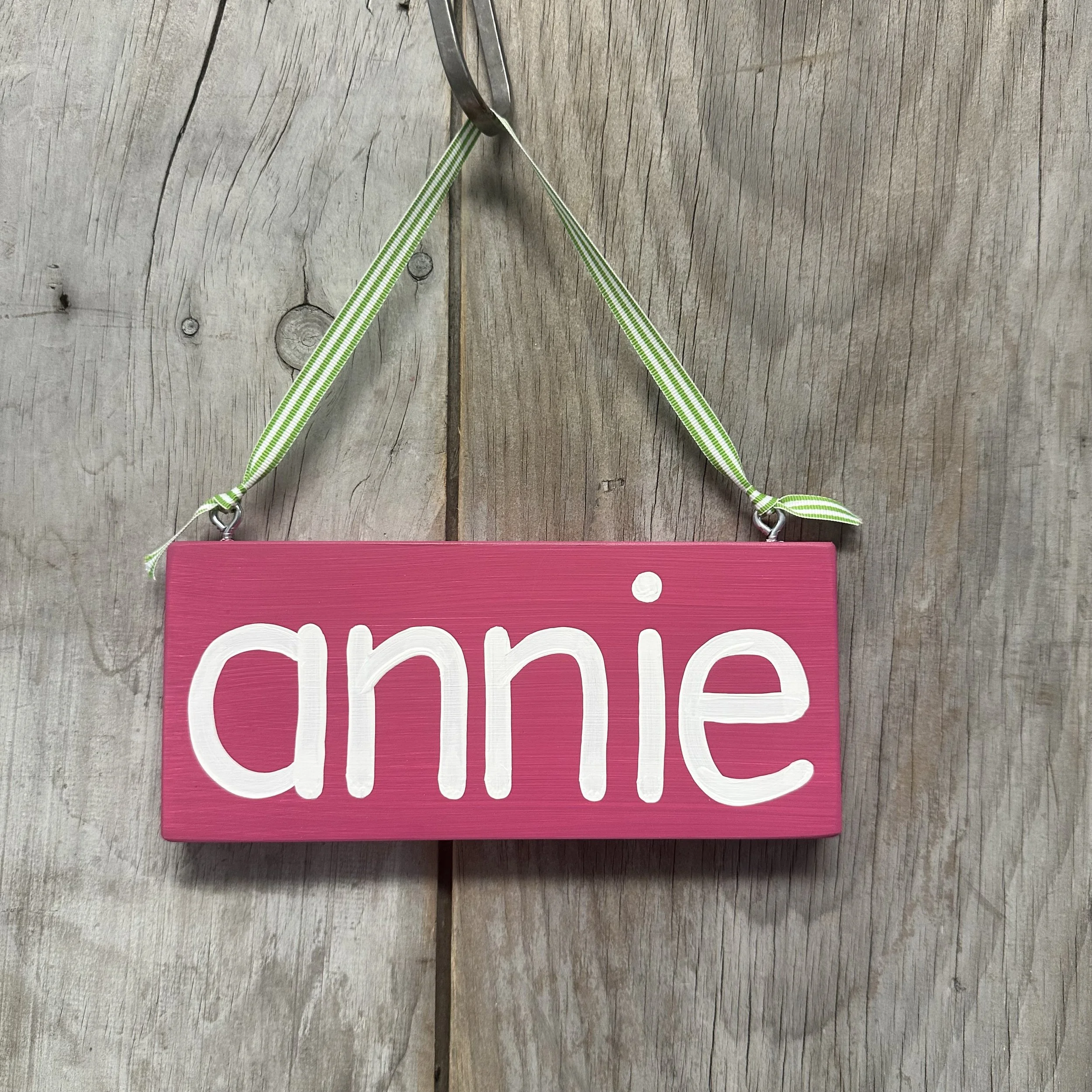 Small Name Wood Sign