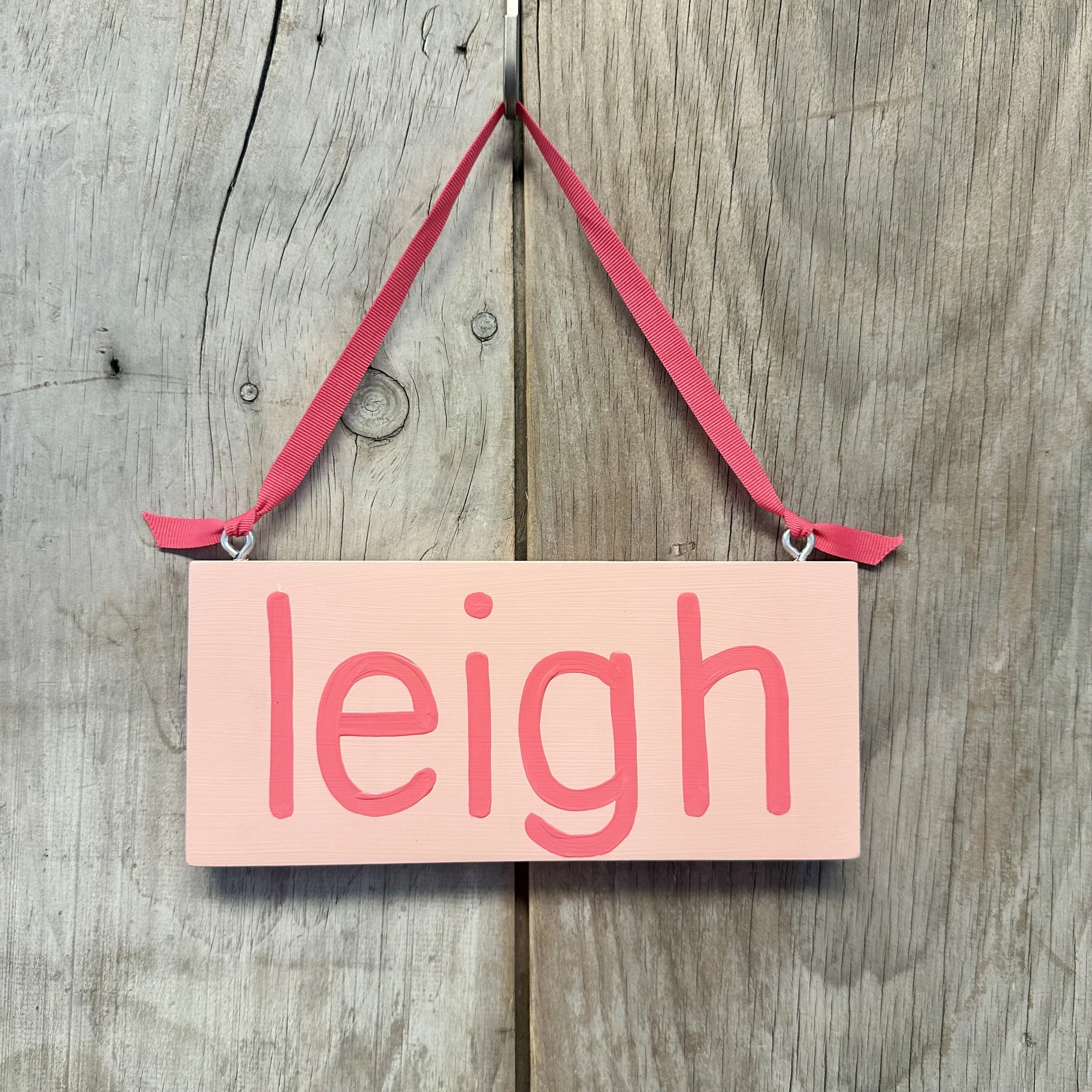 Small Name Wood Sign