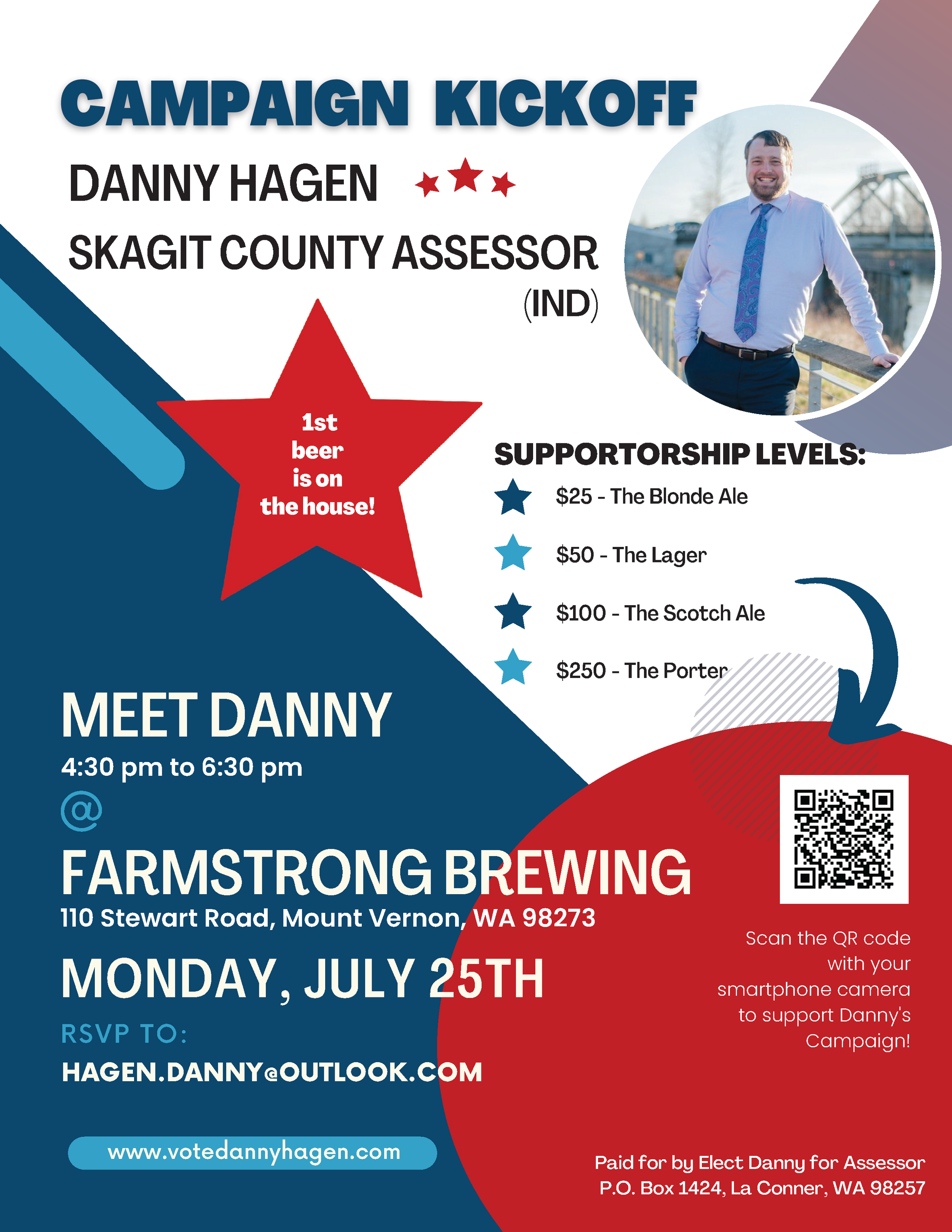 Join Danny for a Campaign Kickoff Event on July 25th