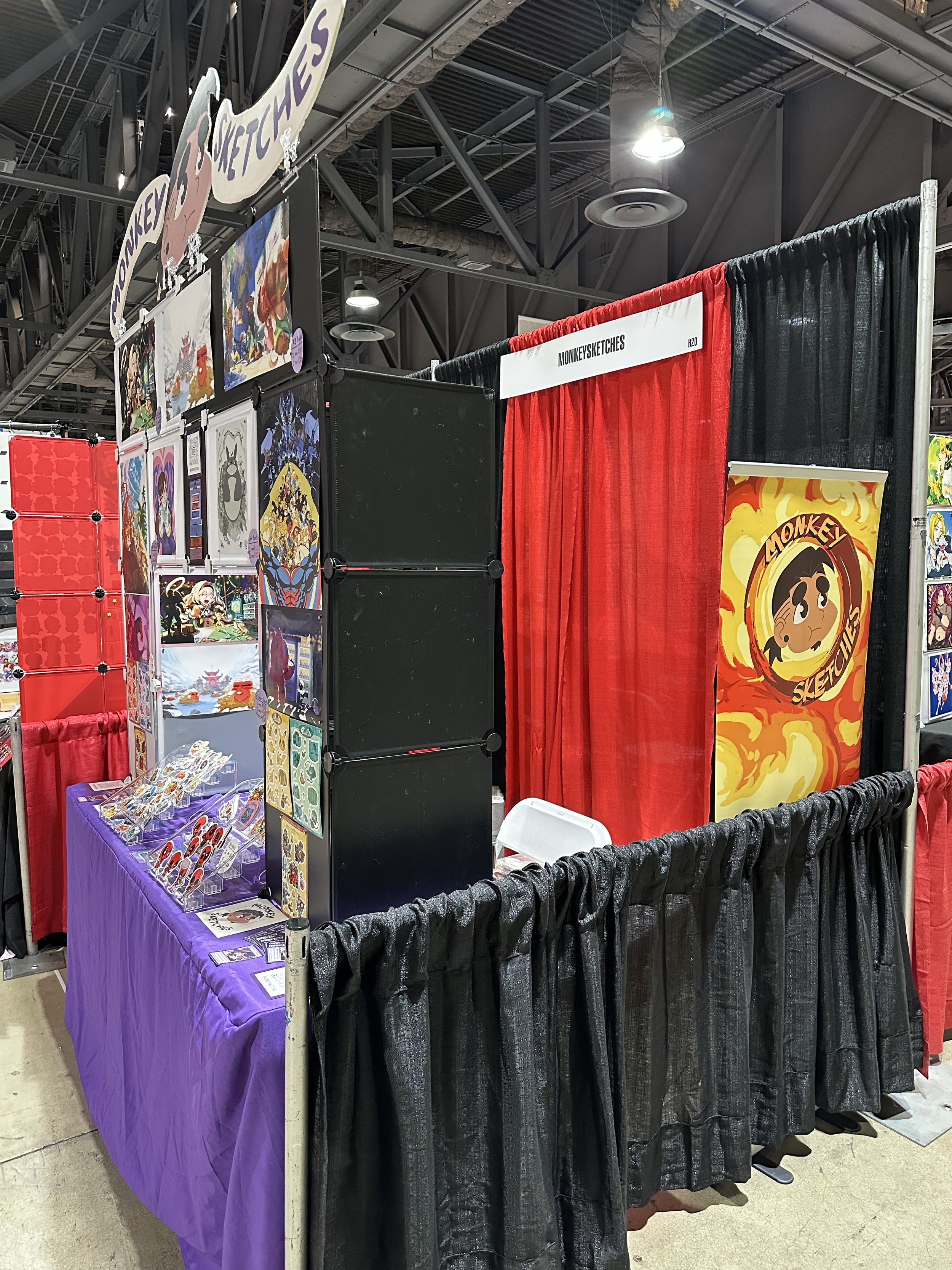 Anime Los Angeles 2026 booth - side view and banner