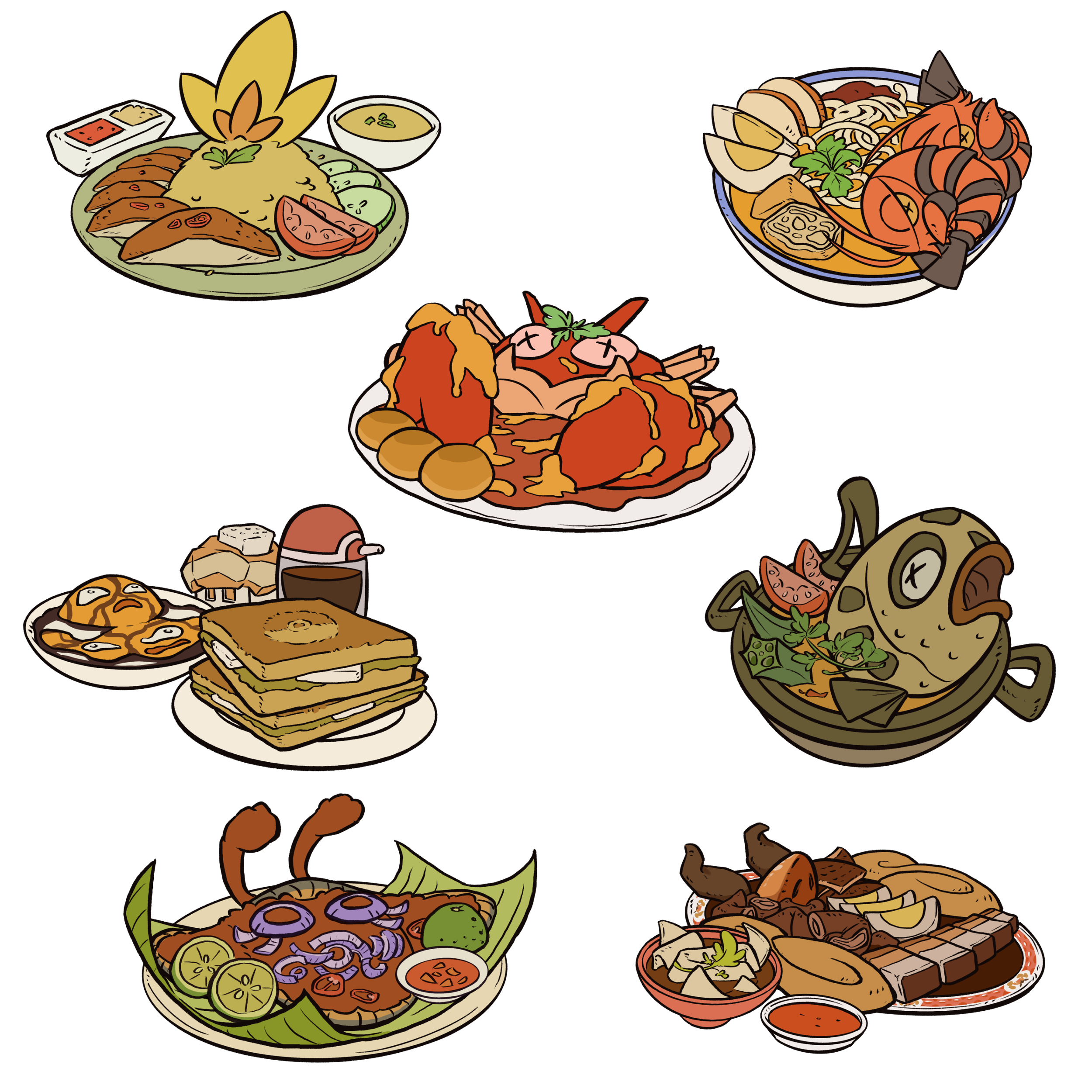 Pokemon Food - stickers