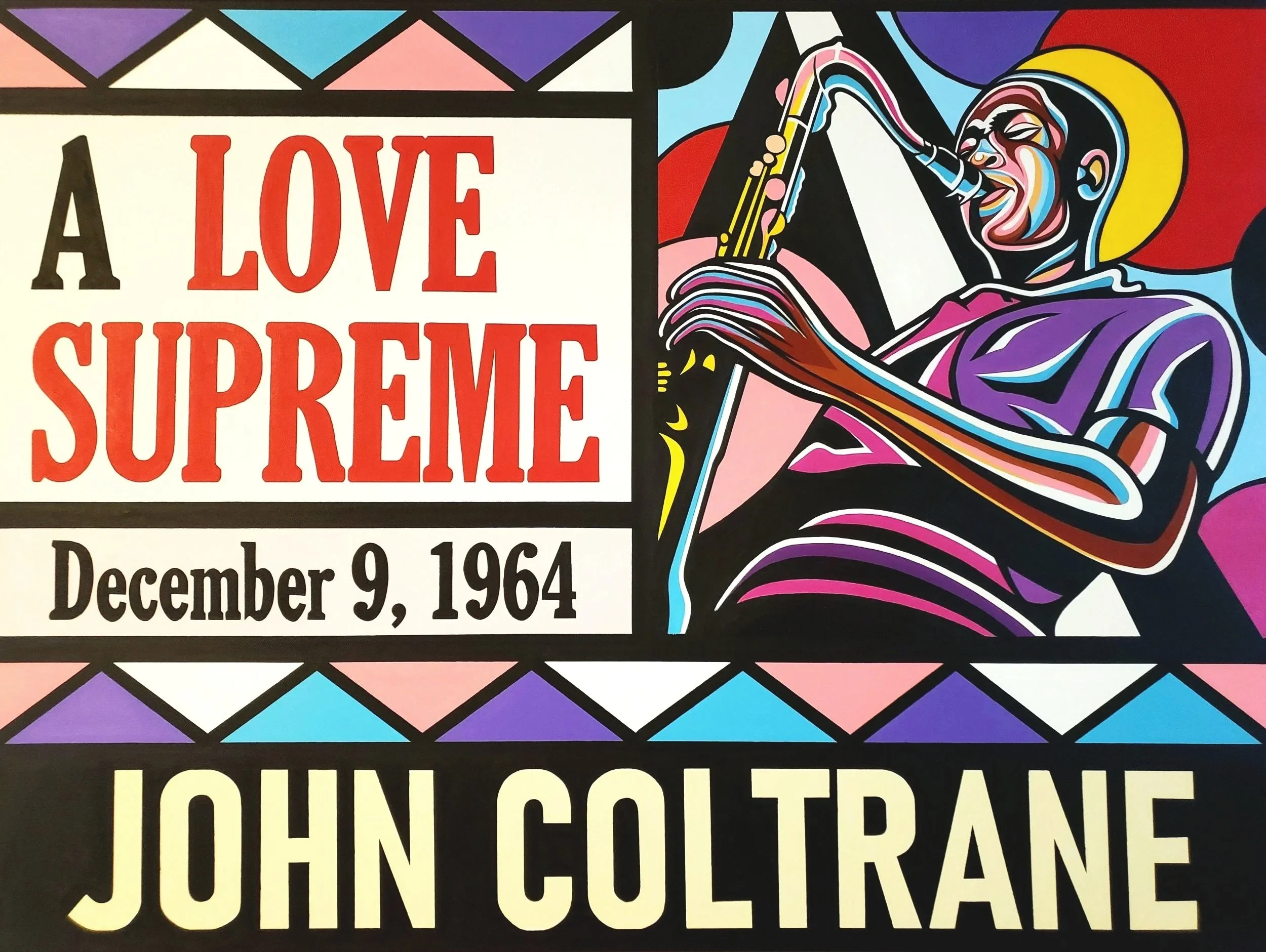 "A Love Supreme"
39" x 51" (Framed)
Acrylic on canvas
