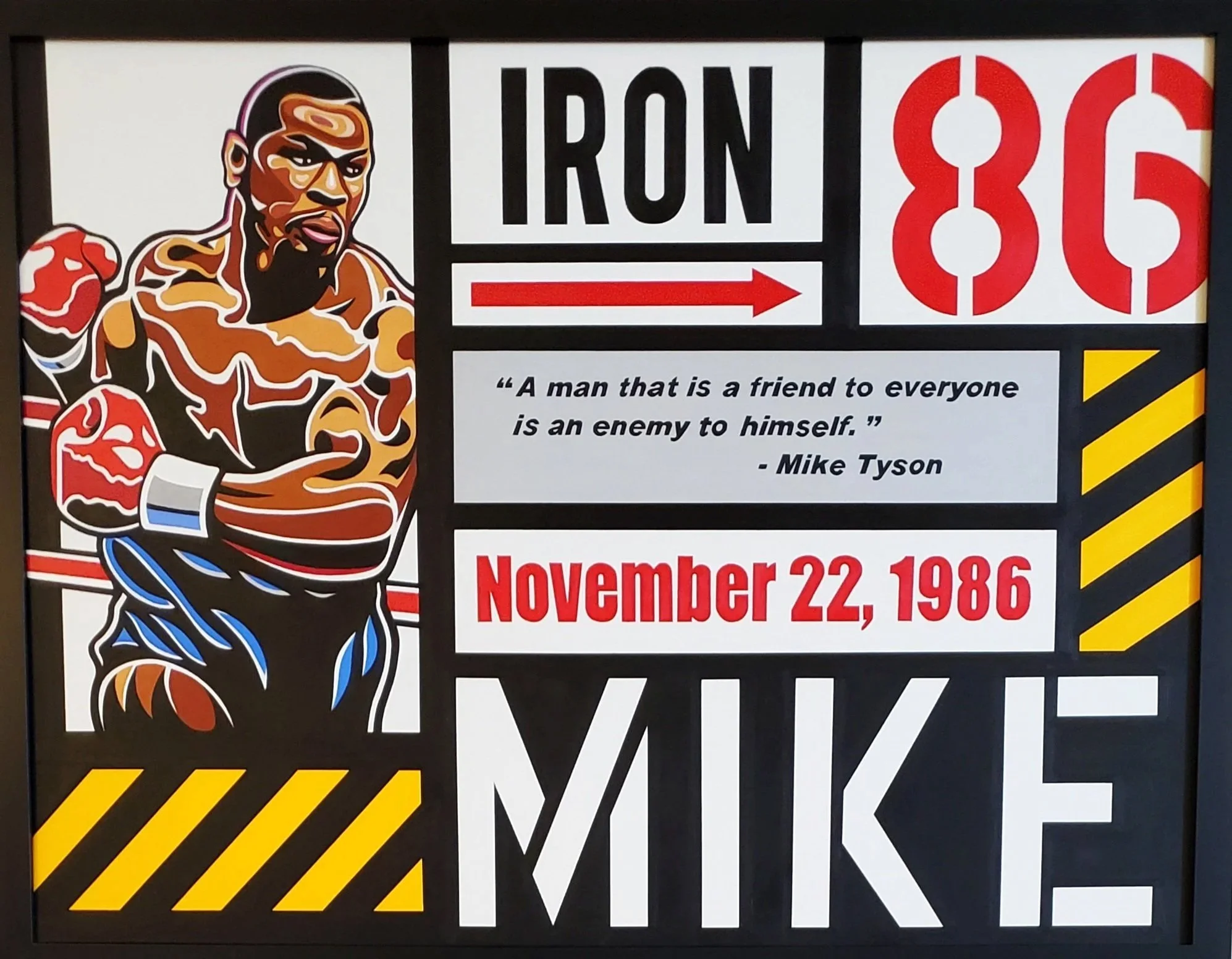 "Iron Mike"
39" x 51" (Framed)
Acrylic on canvas