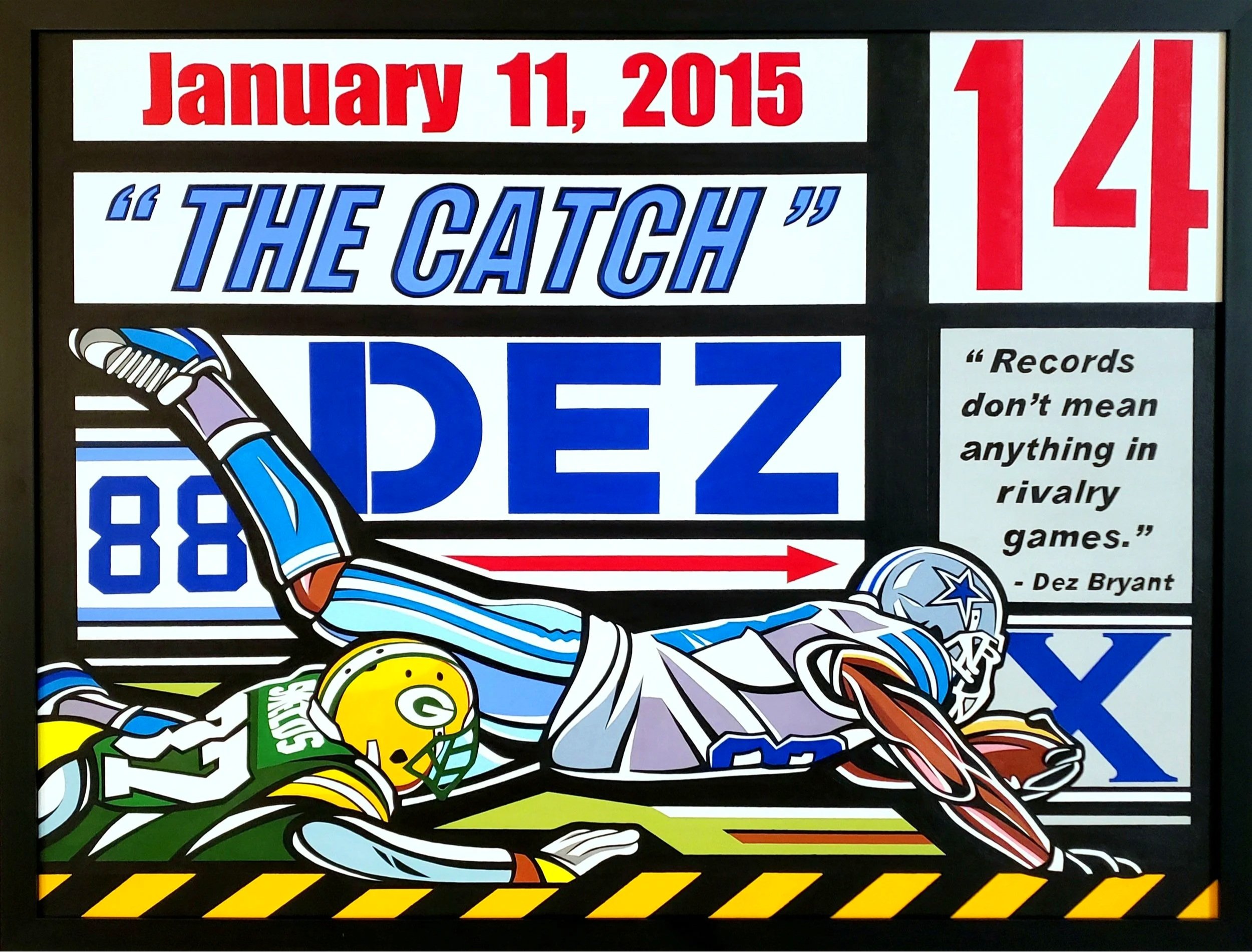 "The Catch"
39" x 51" (Framed)
Acrylic on canvas