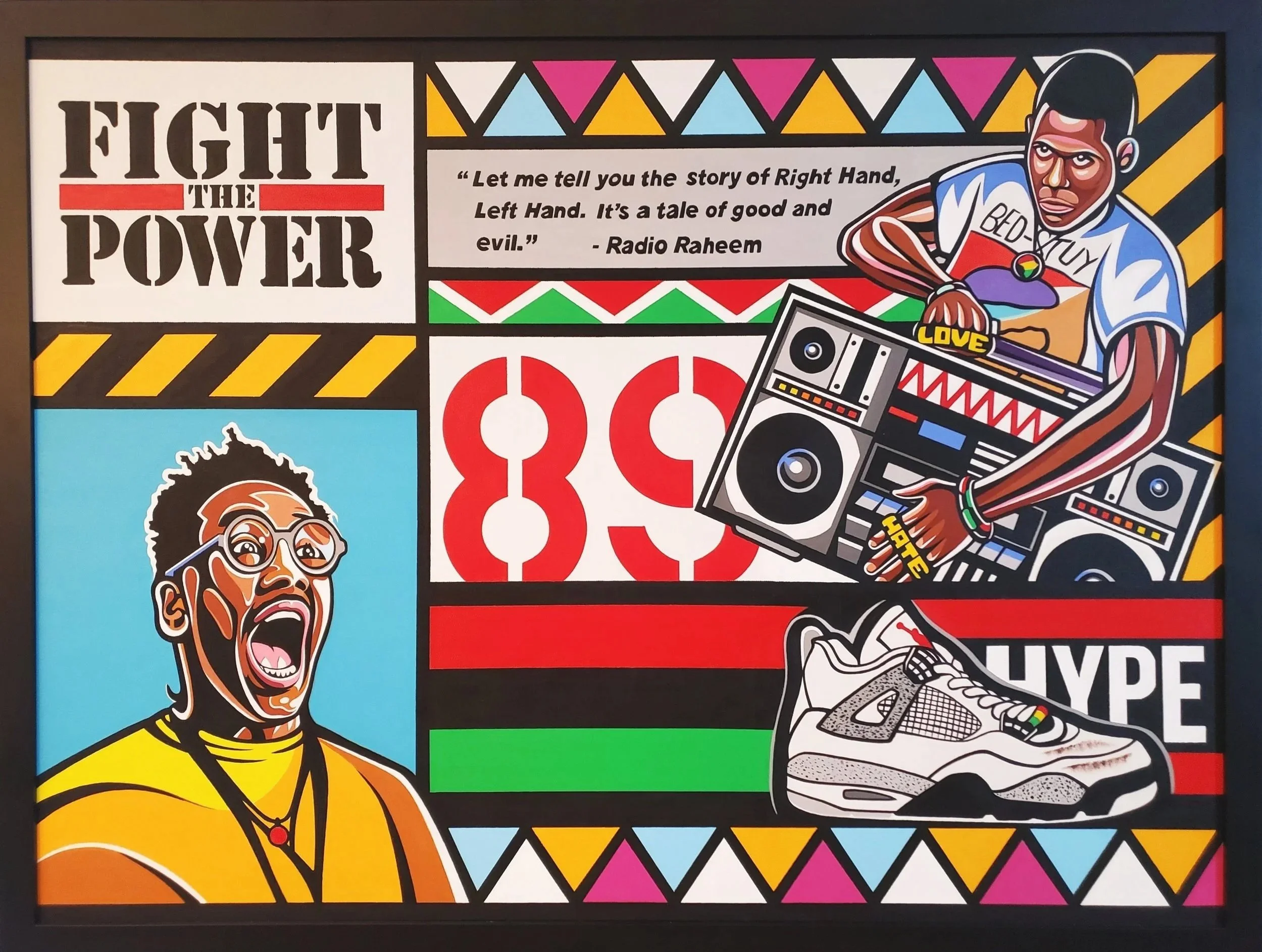 "Do the Right Thing"
39" x 51" (Framed)
Acrylic on canvas