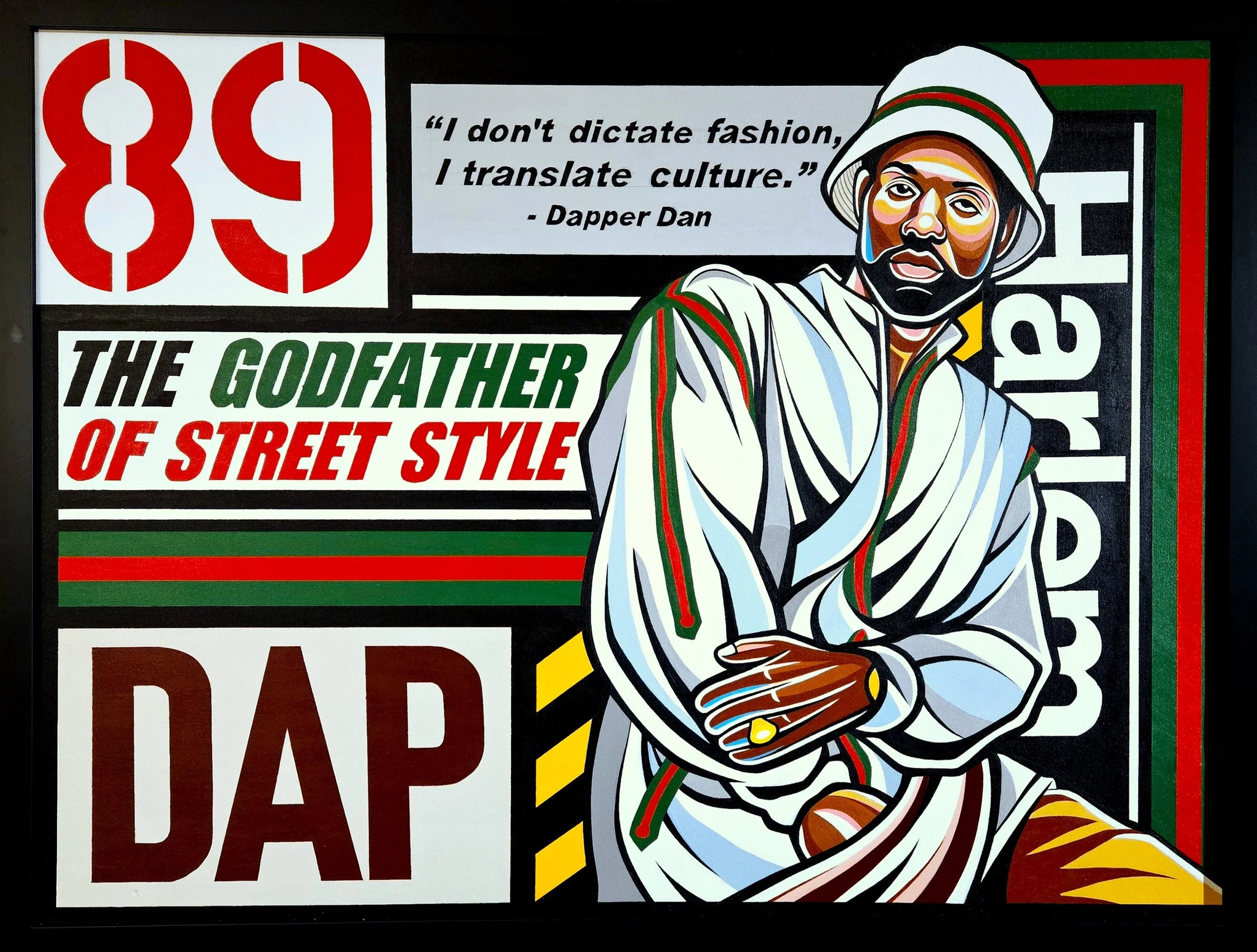 "DAP"
39" x 51" (Framed)
Acrylic on canvas