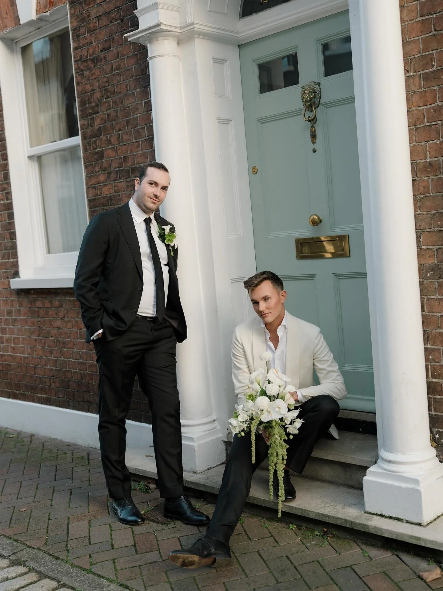 George &amp; Matt making things iconic

Makeup @michaelaselenemakeup 
Flowers @pennhillflowercompany 
Hair @justjerrynolan 

#townhallwedding #elopement #elopmentphotographer #londonweddingphotographer #samesexwedding #theodoremagazine #townhallweddi