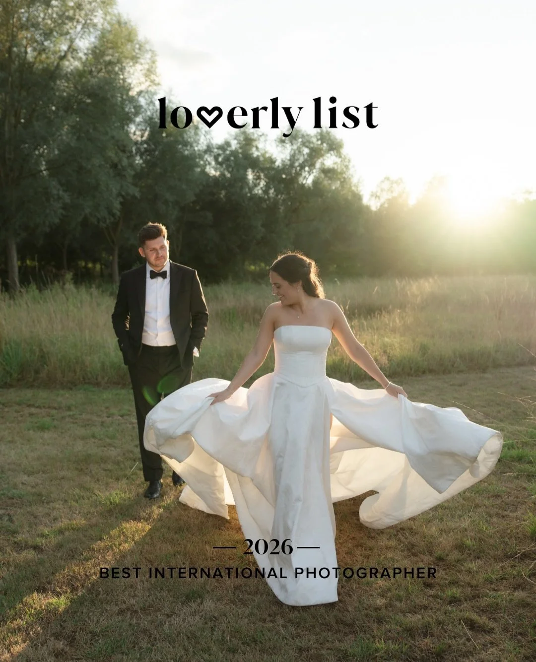 So incredibly honoured to be featured by @loverly as one of the 2026 Best International Photographers.

To have my work recognised alongside so many incredibly talented photographers from around the world is such a special feeling. I&rsquo;m endlessl