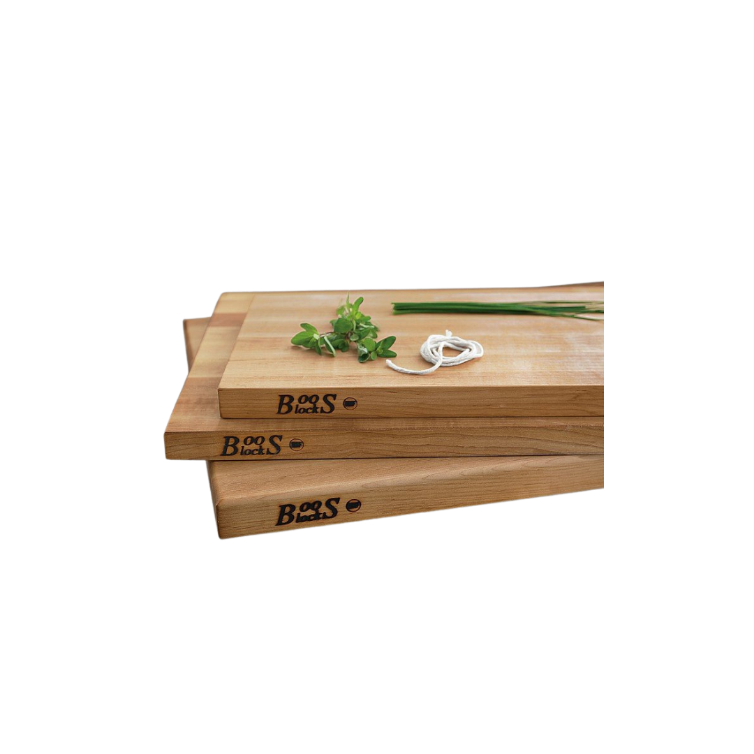 BOOS EDGE-GRAIN RECTANGULAR CUTTING BOARD