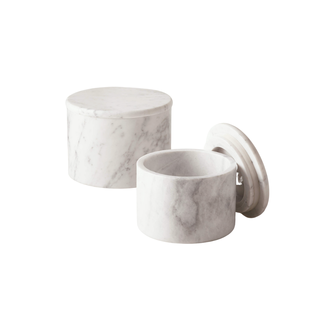 ARRIS MARBLE CANISTERS SET OF 2