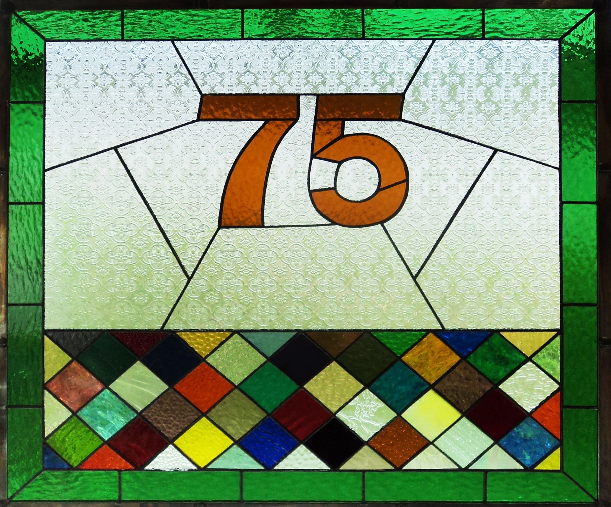 Commission - Door Window - 92 pieces - 27" x 36"