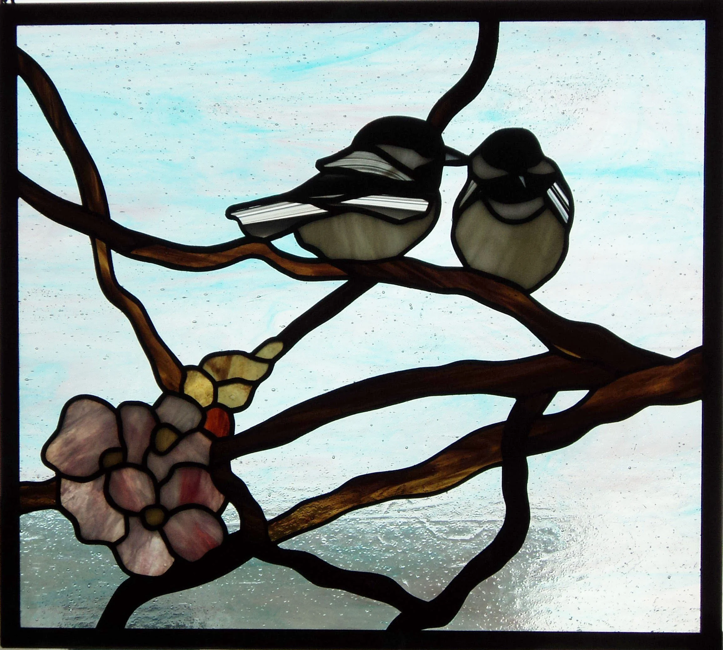 Chickadees on Magnolia - 66 pieces - 17.5" x 15.5"