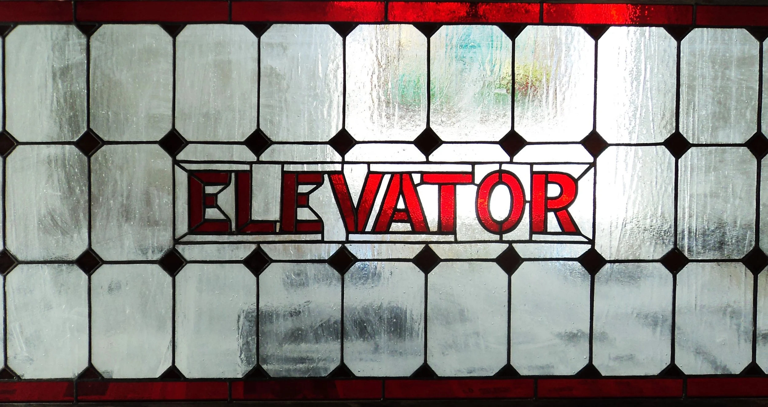 Commission Tudor Elevator Transom - 146 pieces - 38" x 16"