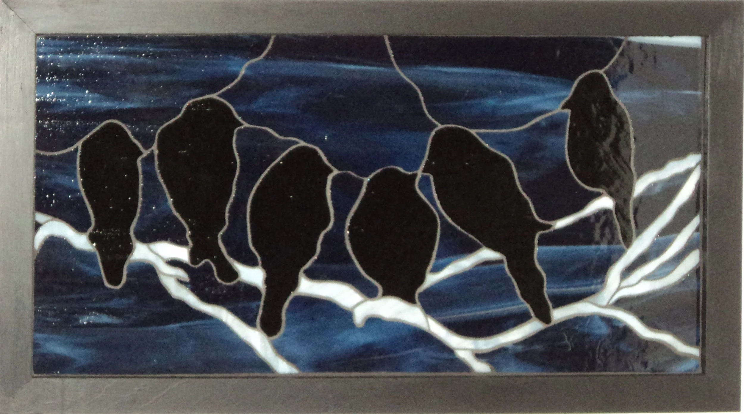 Night Crows Mosaic - 42 pieces - 25.5" x 14"