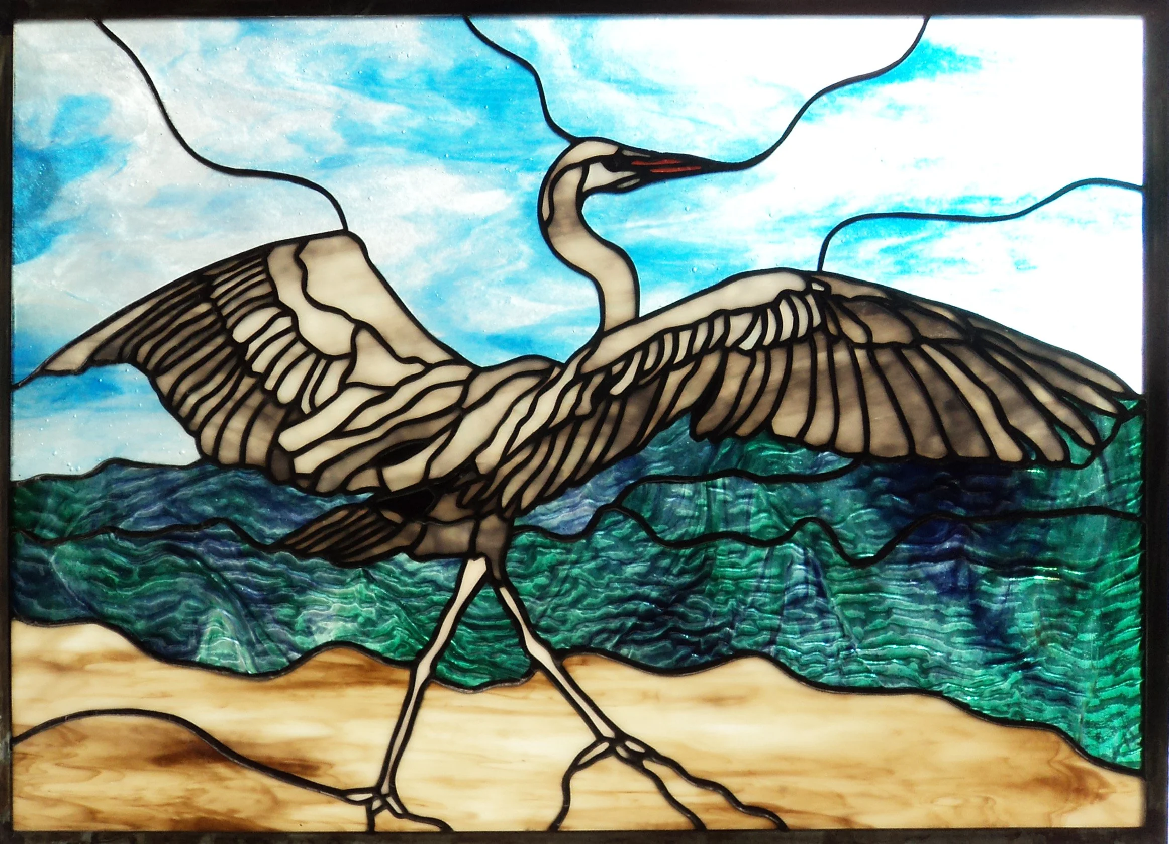 Prancing Heron - 144 pieces - 22" x 16"