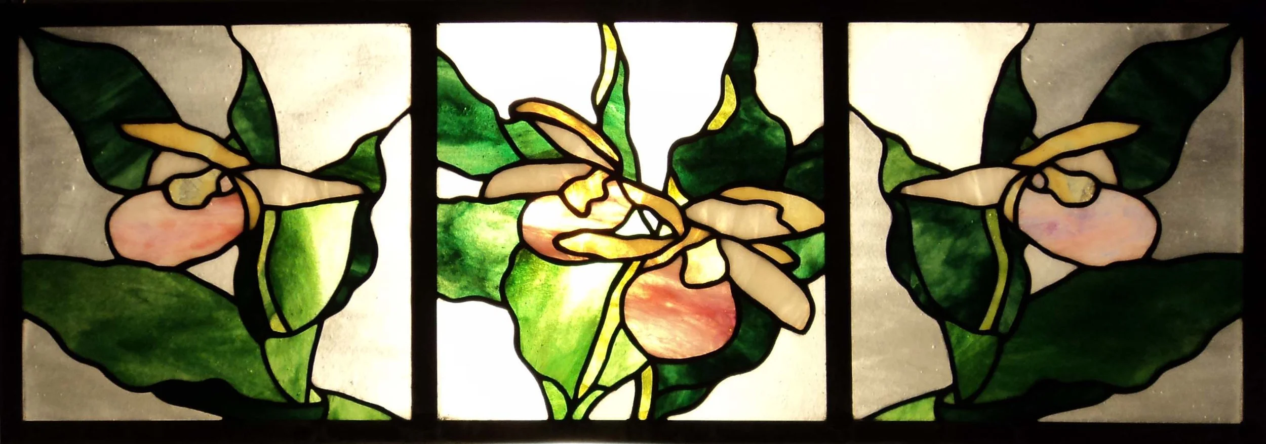 Ladyslipper Triptych - 111 pieces - 24" x 10"