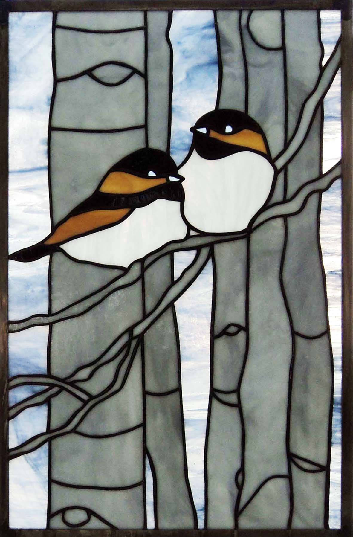 Chicks and Birches - 74 pieces - 13" x 20"