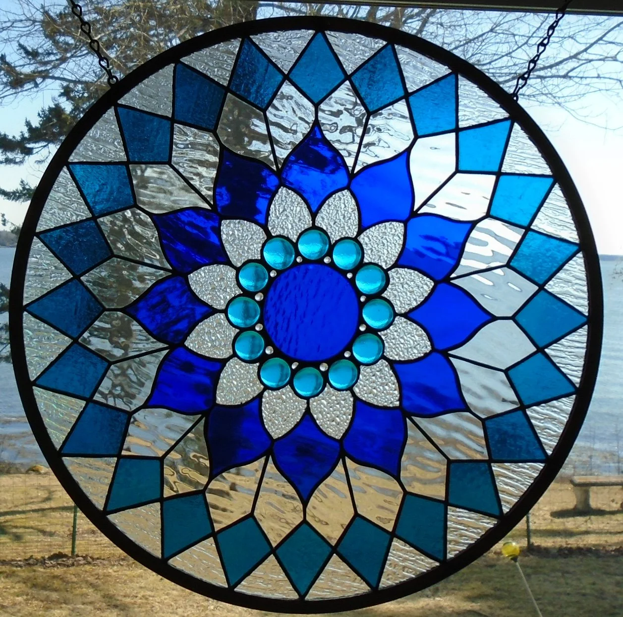 Blue Round - 119 pieces - 20" diameter