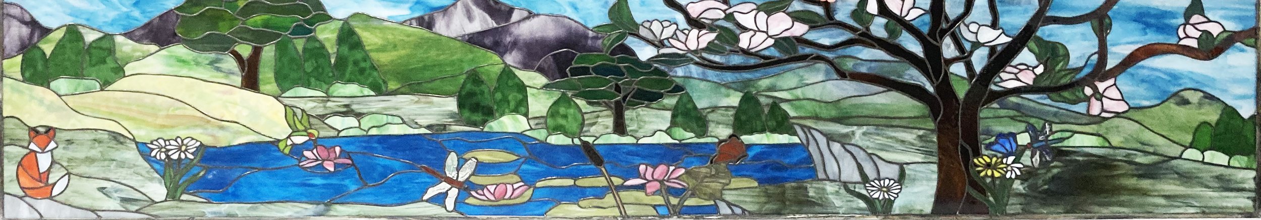 Commission Wildlife Transom - 565 pieces - 81" x 15"