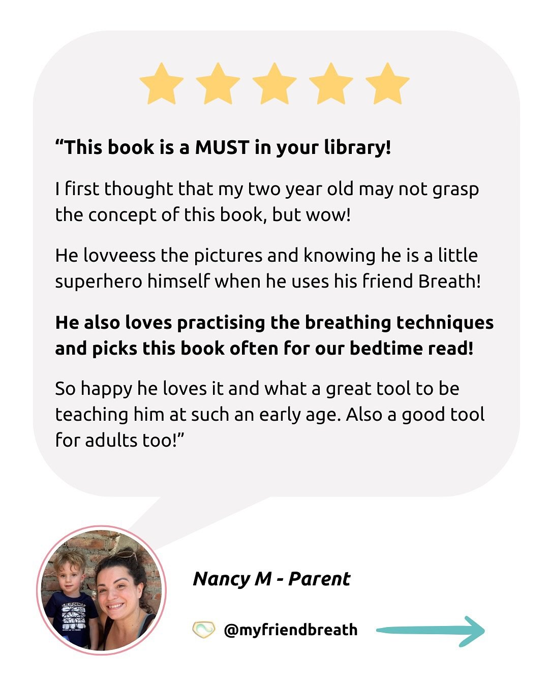 We LOVE hearing how our picture book is impacting the lives of our readers ❤️🦸

It&rsquo;s especially amazing when it gets elevated to &ldquo;favourite&rdquo; book status 🌟📖

🔈 Sound on to hear adorable Xavier declaring his love for My Friend Bre