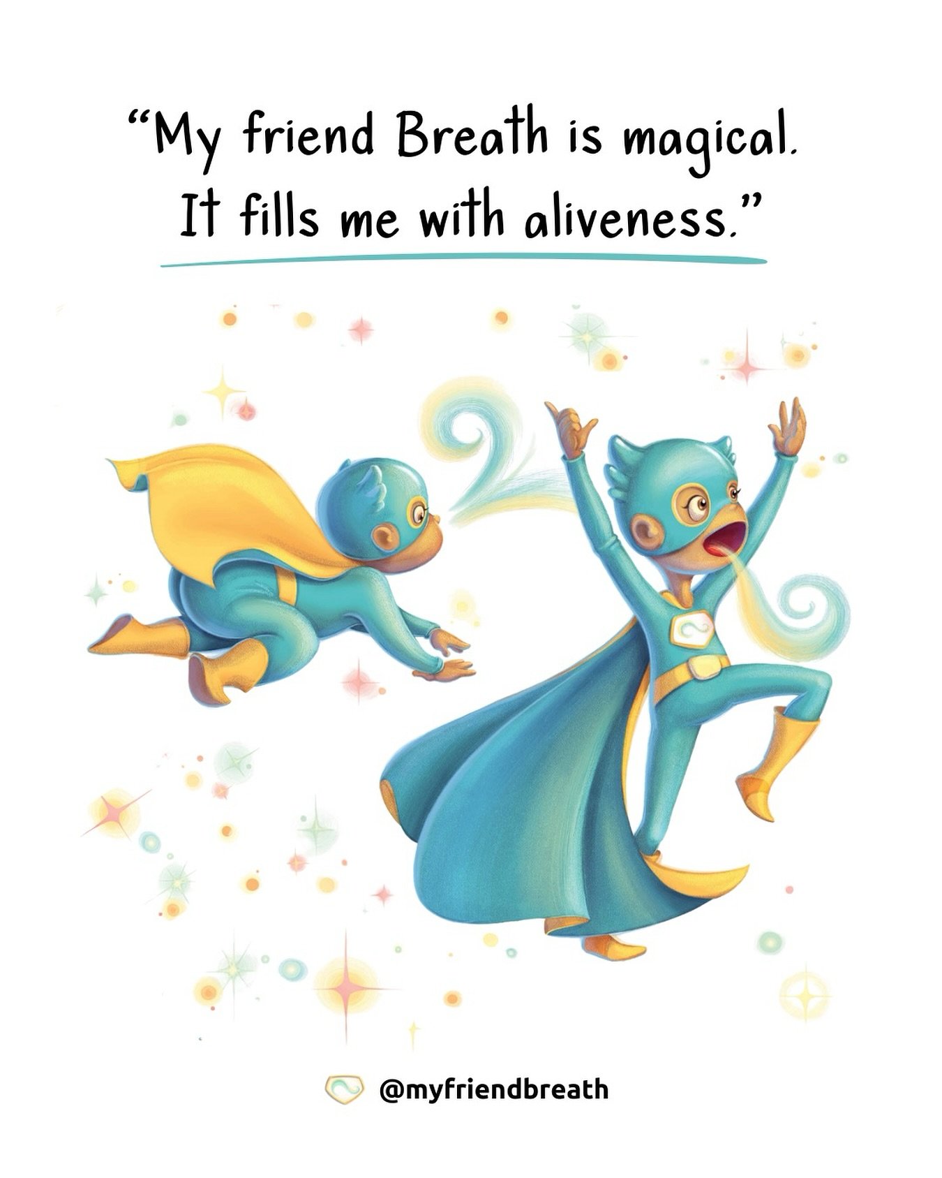 When we connect with our breath, we connect with our life force&mdash;with energy, with presence, with the feeling of being fully in the now.

✨ For grown-ups:
What does aliveness feel like for you?
Is it a moment of stillness?
A rush of joy? 
A sens