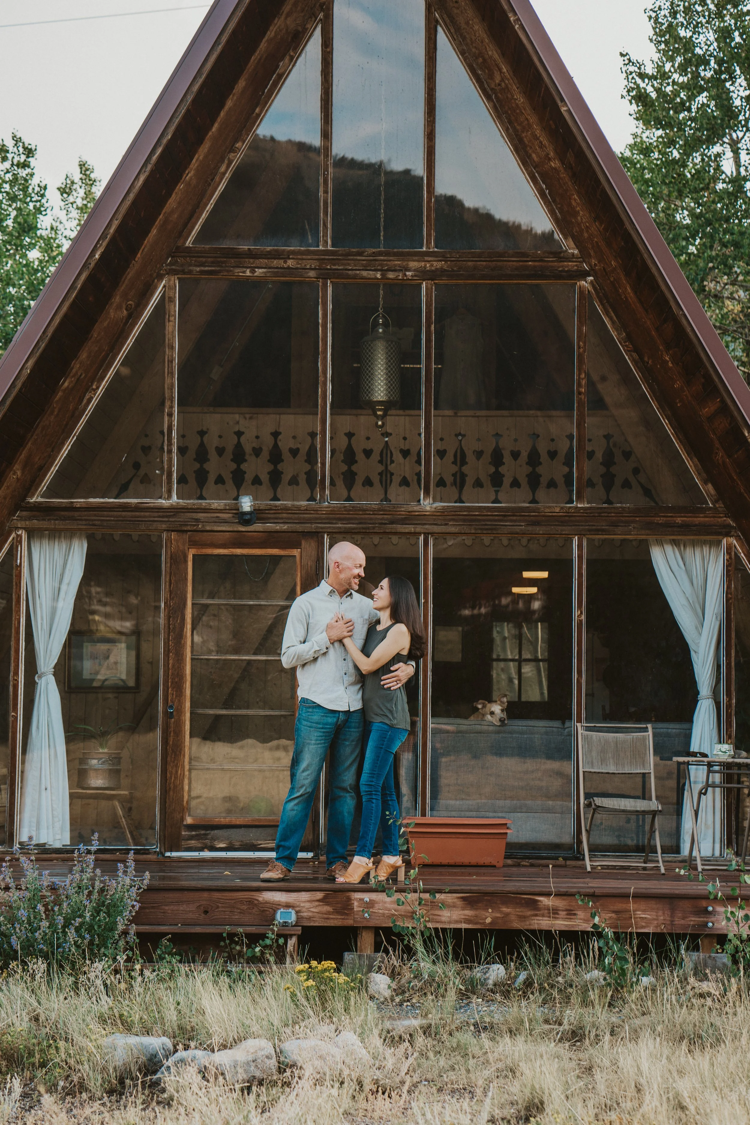 Loveland Colorado Engagement AFrame Home Xan + Matt — Madeline J
