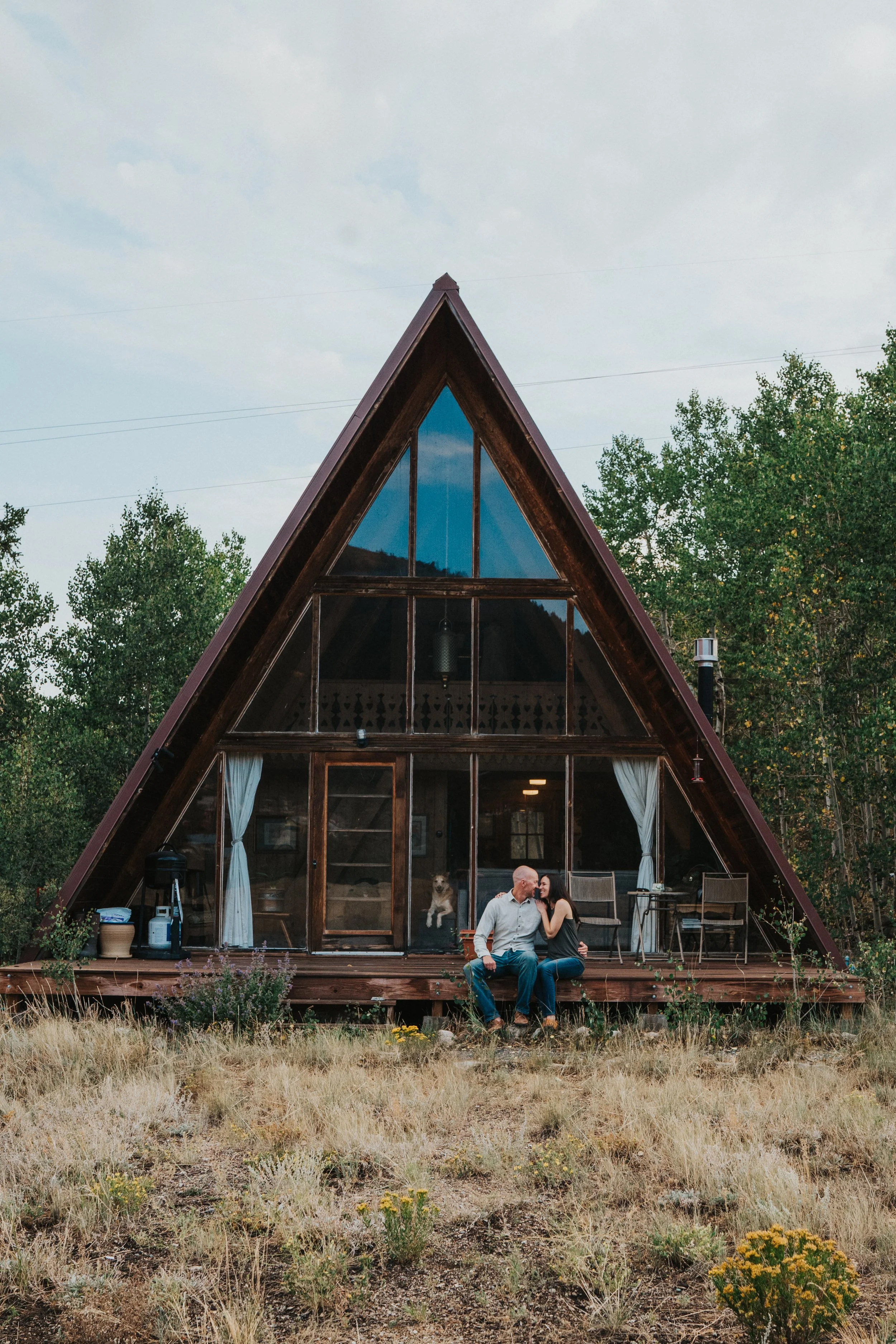 Loveland Colorado Engagement AFrame Home Xan + Matt — Madeline J