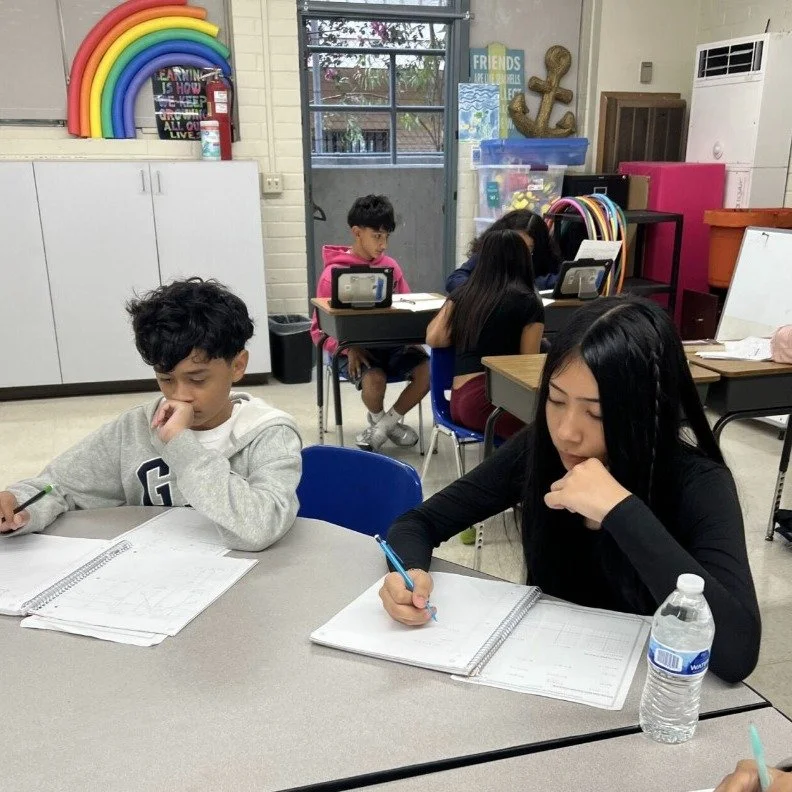 Algebra 1 Honors students at the School of Santa Isabel graphed equations and identified patterns in groups! They showed pride in their accomplishments and school community for Catholic Schools Week. Director Serrano will be will be launching the 202