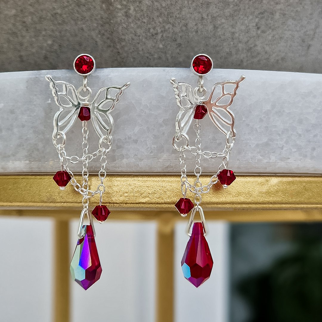 HOB Complex Butterfly Dangle Earrings .jpg